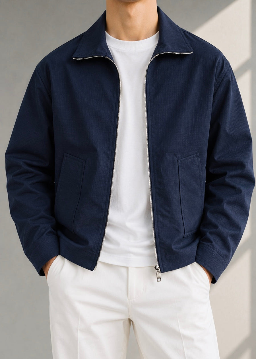 Oversize Dolgu Lacivert Ceket 2031
