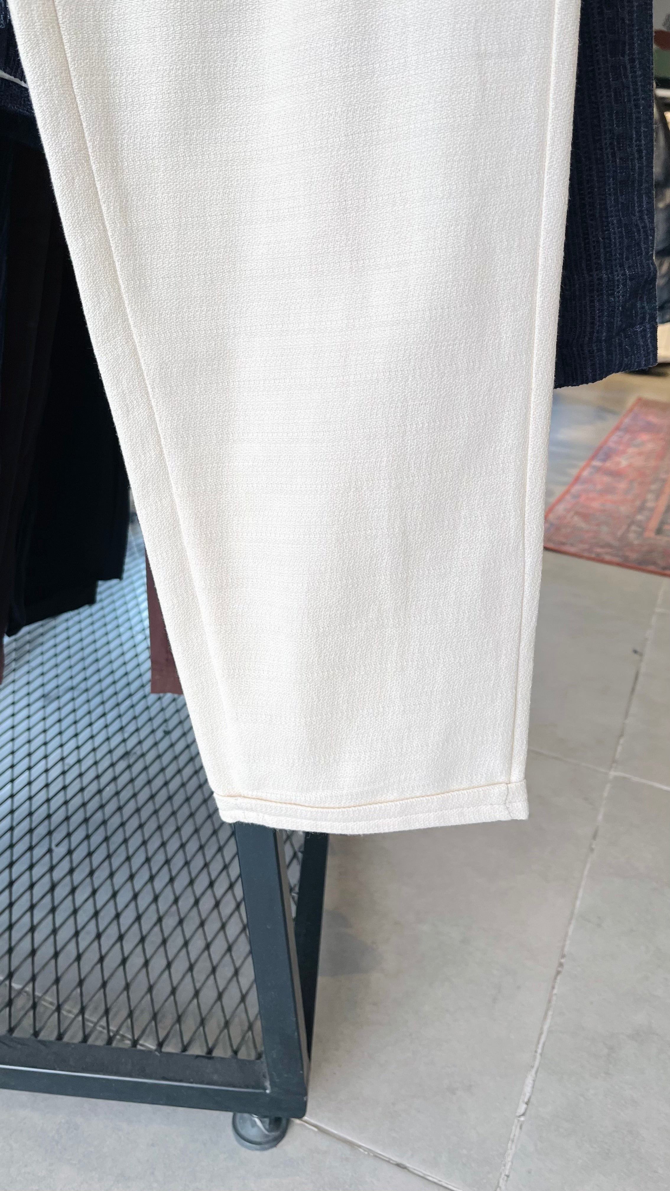Erkek Rahat Kalıp Keten Pantolon - Bej 6087