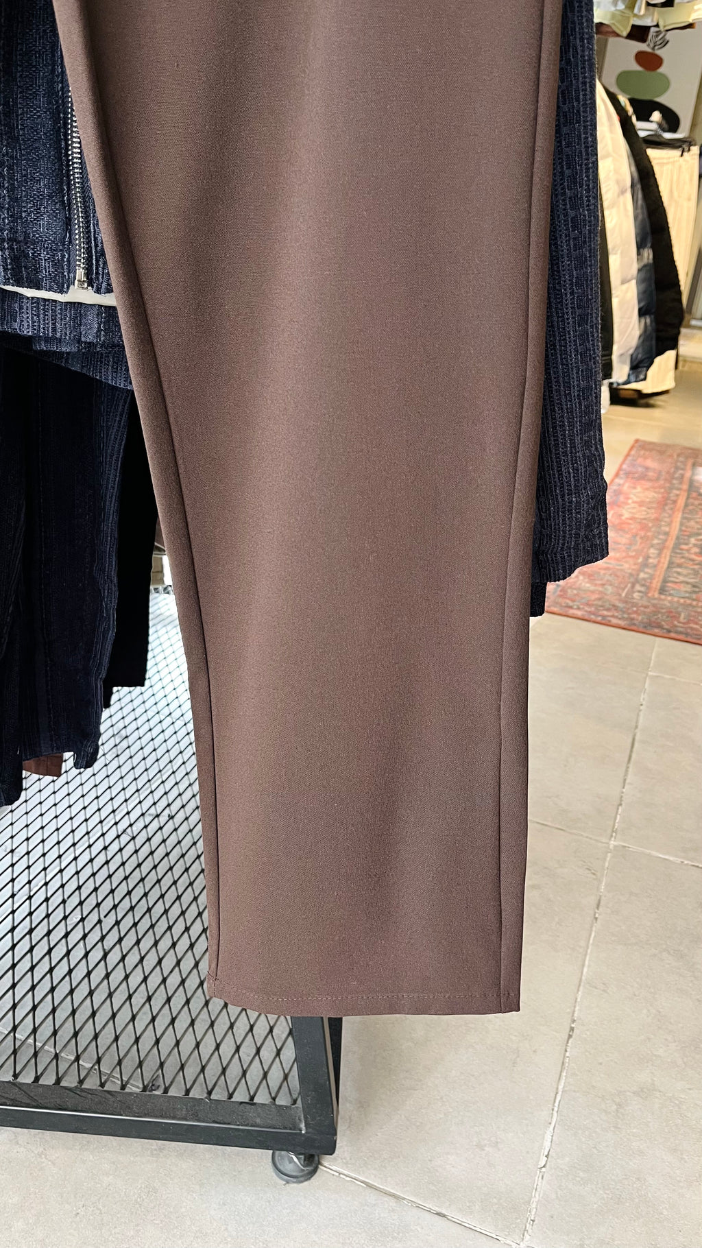 Erkek Baggy Kumaş Pantolon - Kahverengi 6091