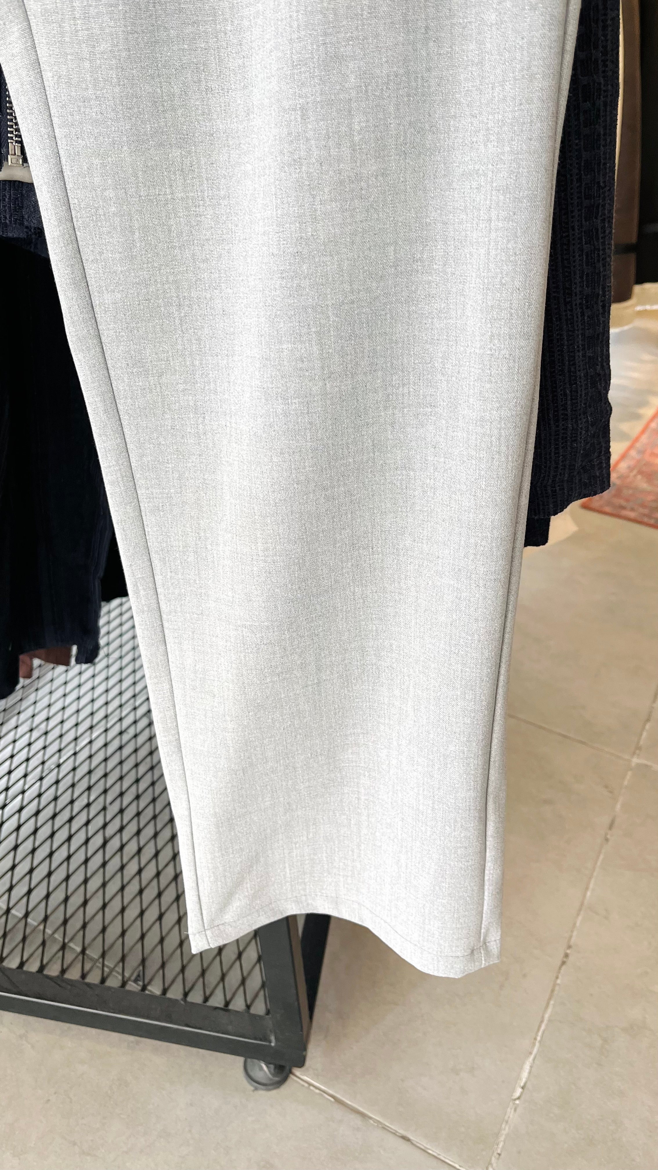 Erkek Baggy Kumaş Pantolon - Gri 6092