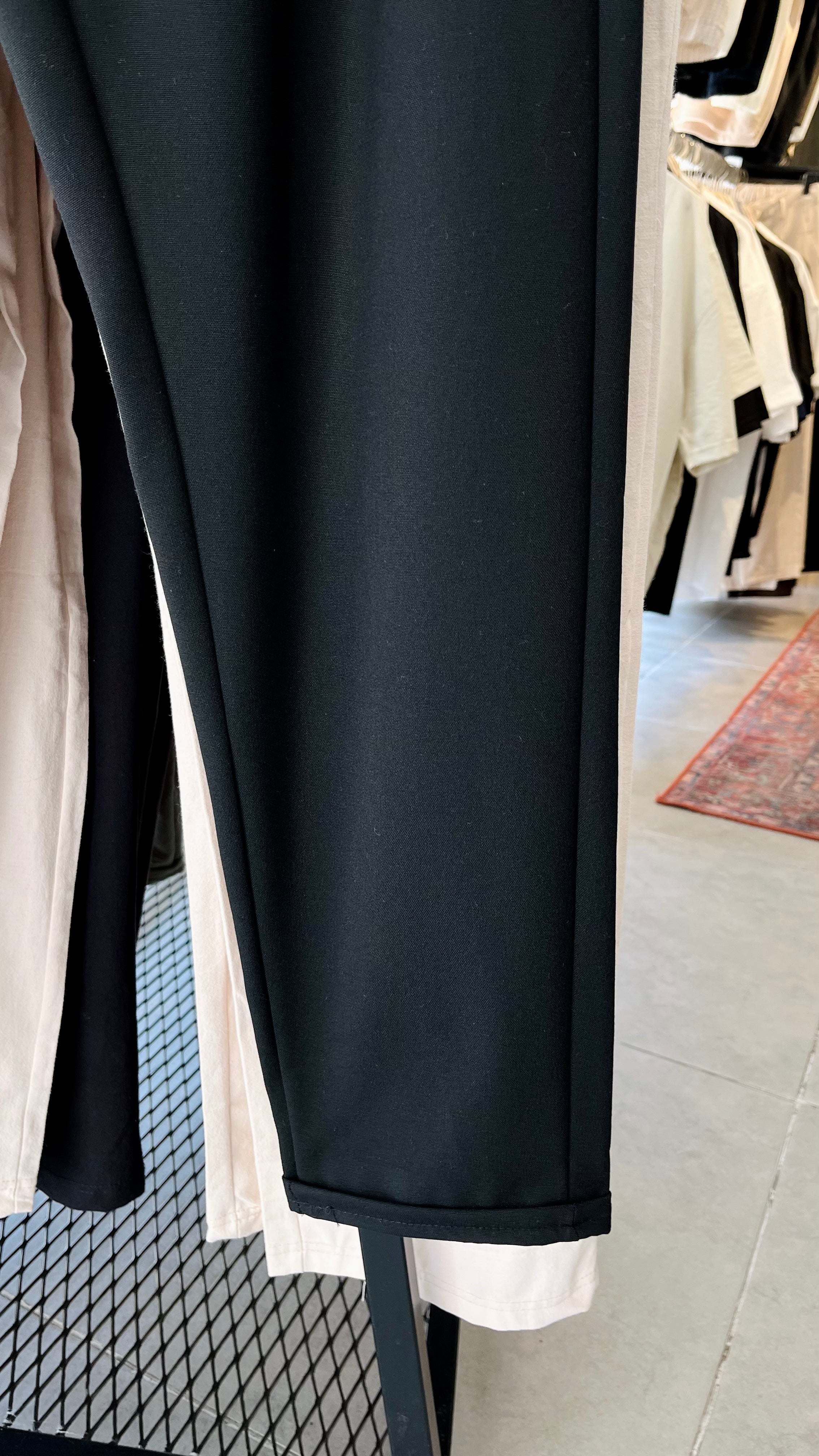 Erkek Duble Paça Rahat Kalıp Pantolon - Siyah 6108