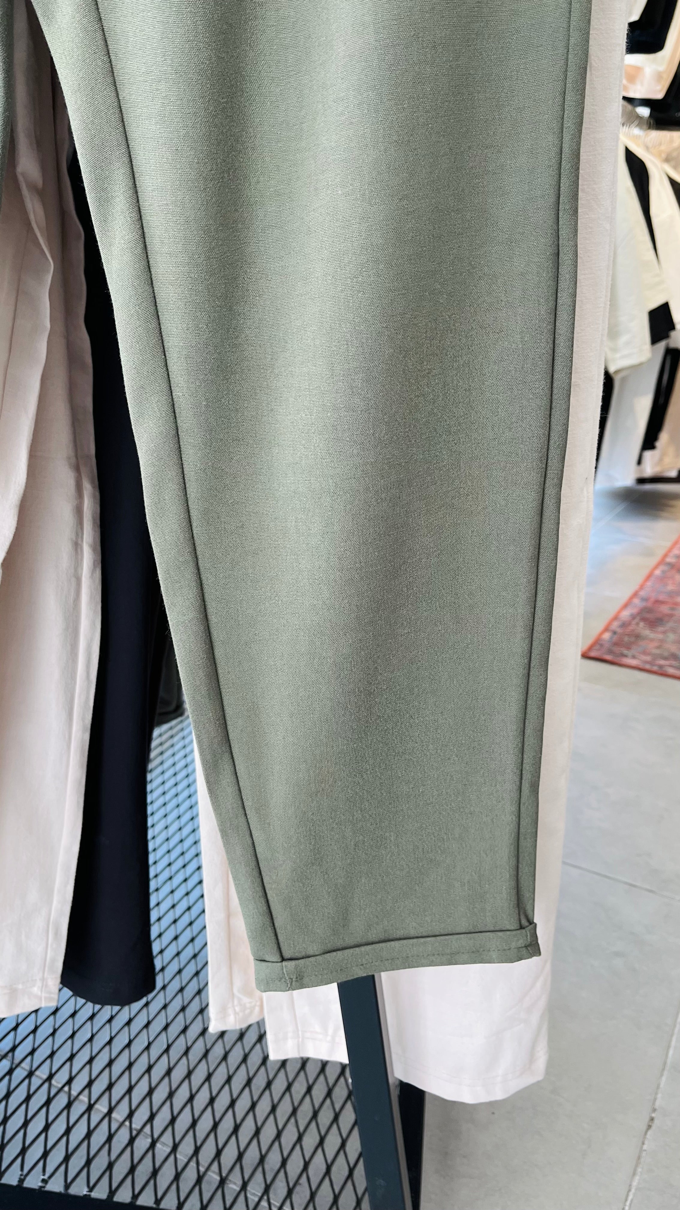 Erkek Duble Paça Rahat Kalıp Pantolon - Haki 6109