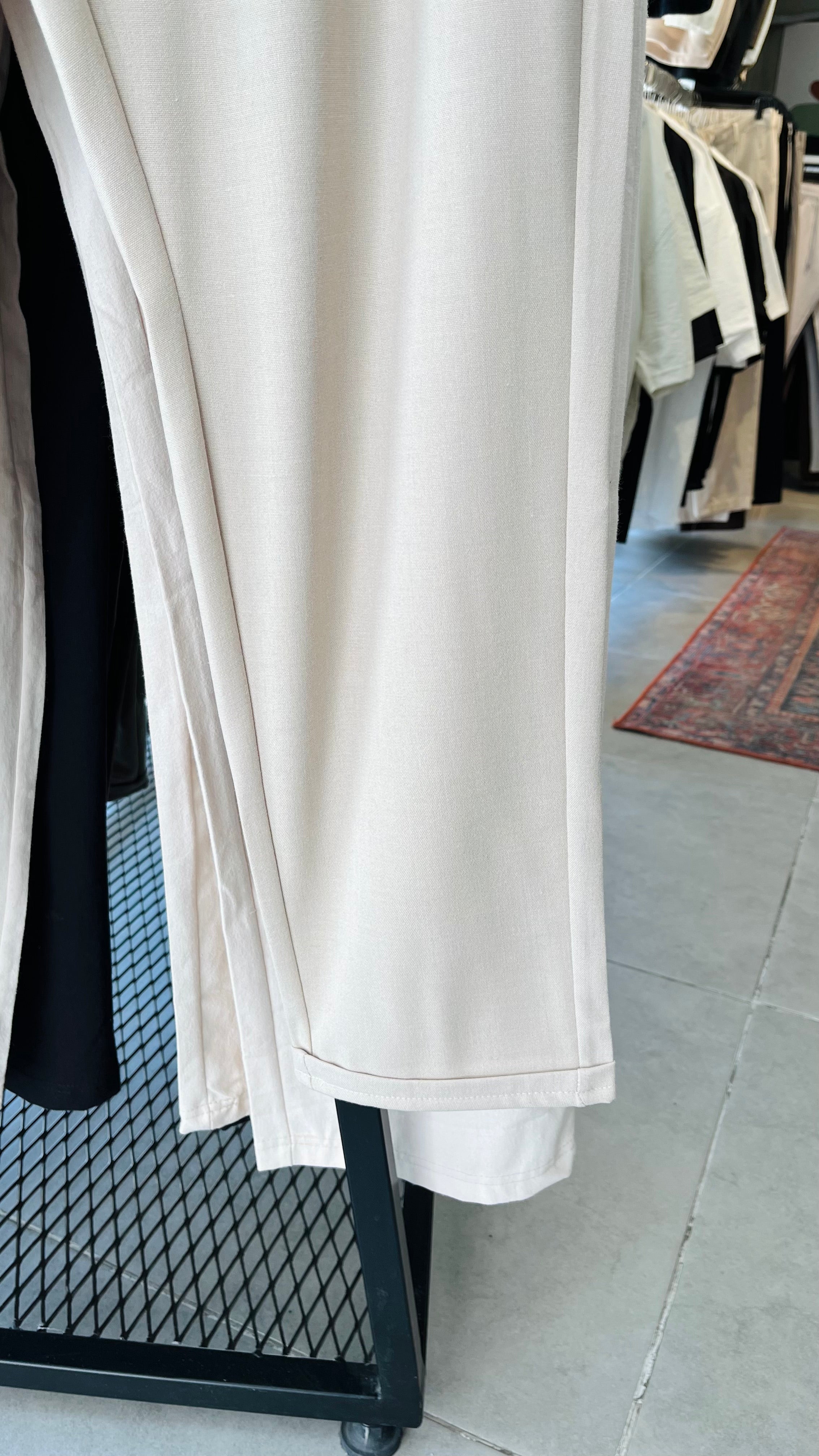 Erkek Duble Paça Rahat Kalıp Pantolon - Bej 6111