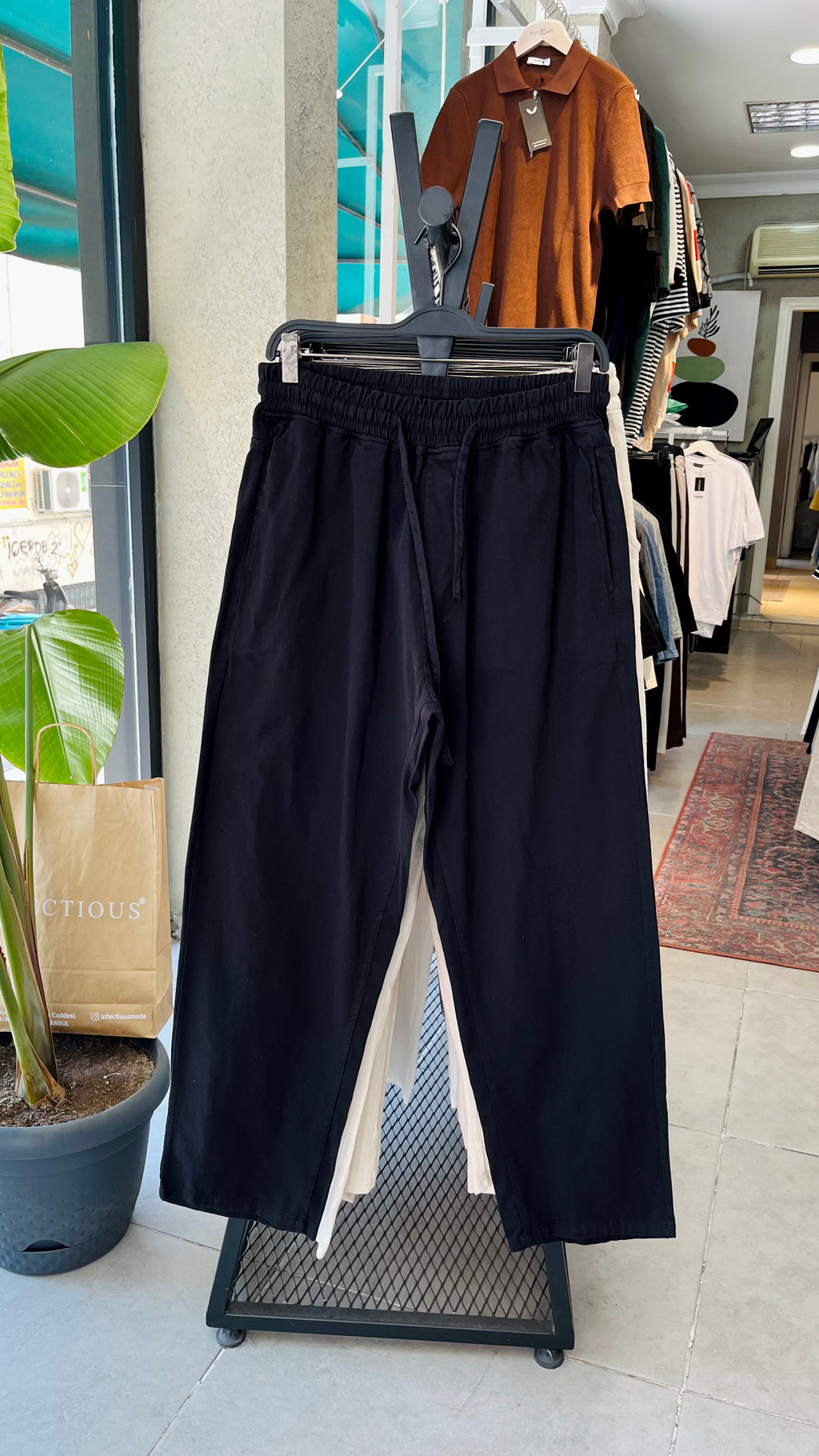 Erkek Gabardin Pantolon - Siyah
