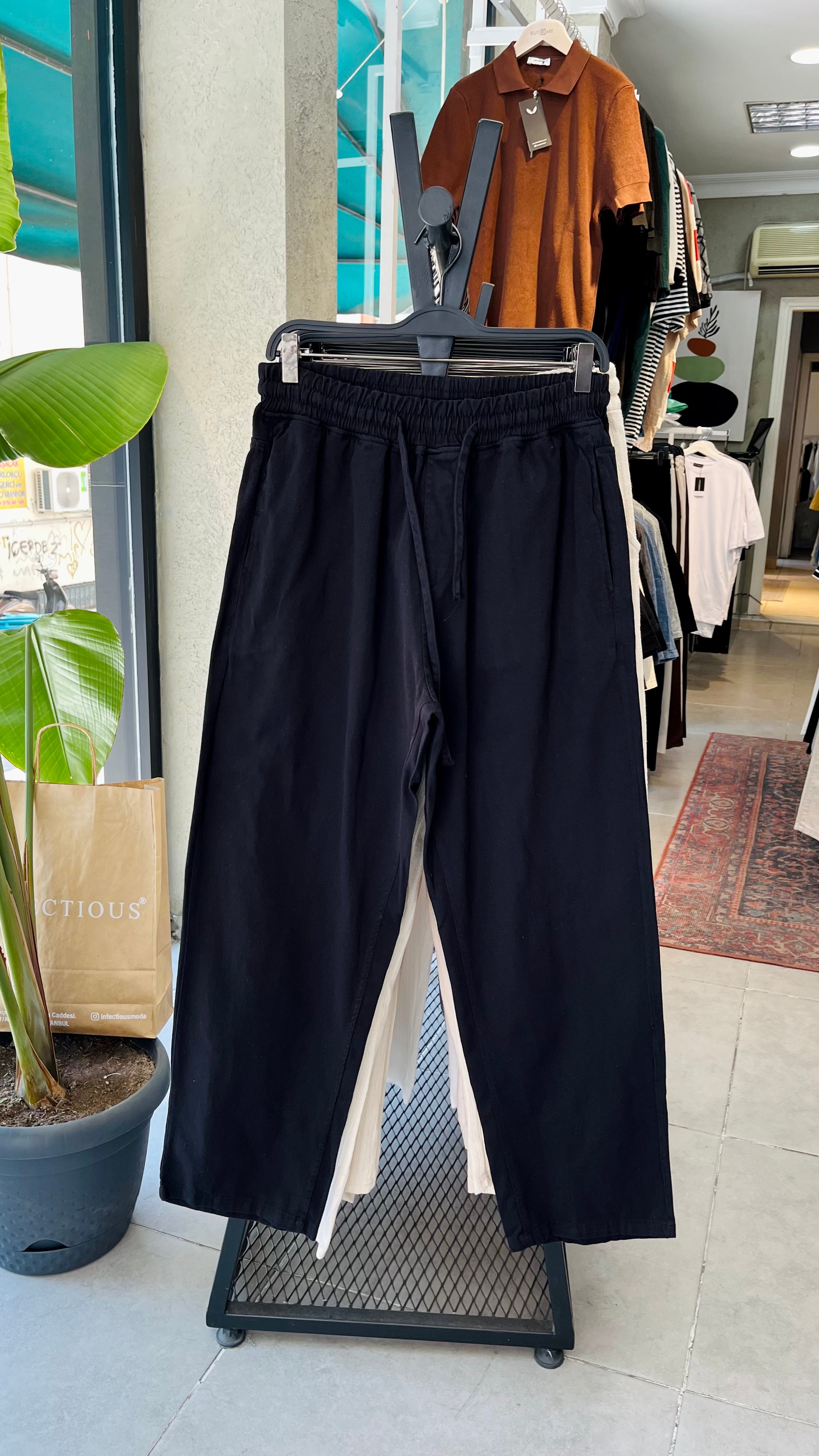 Erkek Gabardin Pantolon - Siyah
