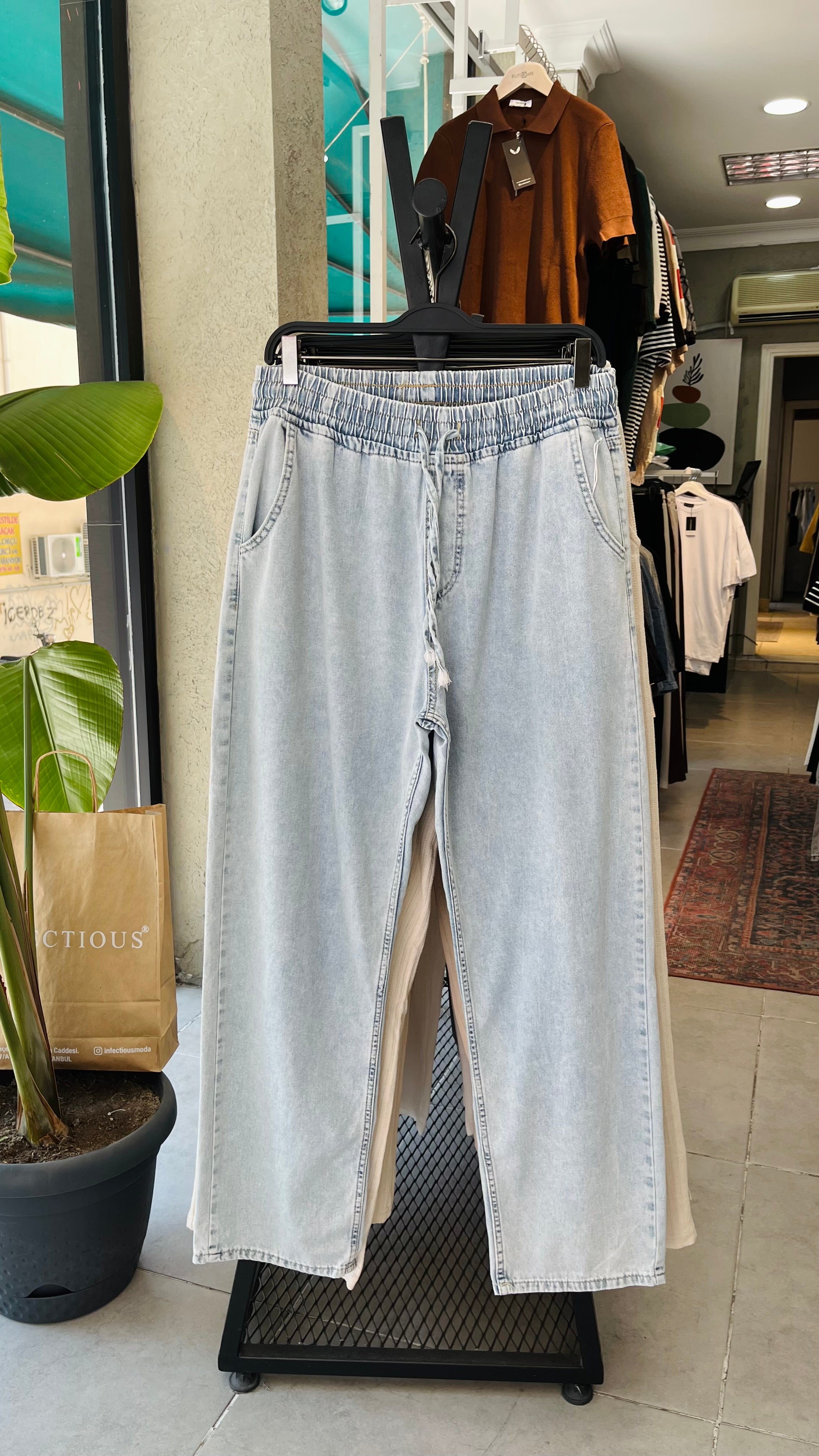 Erkek Gabardin Pantolon – Mavi