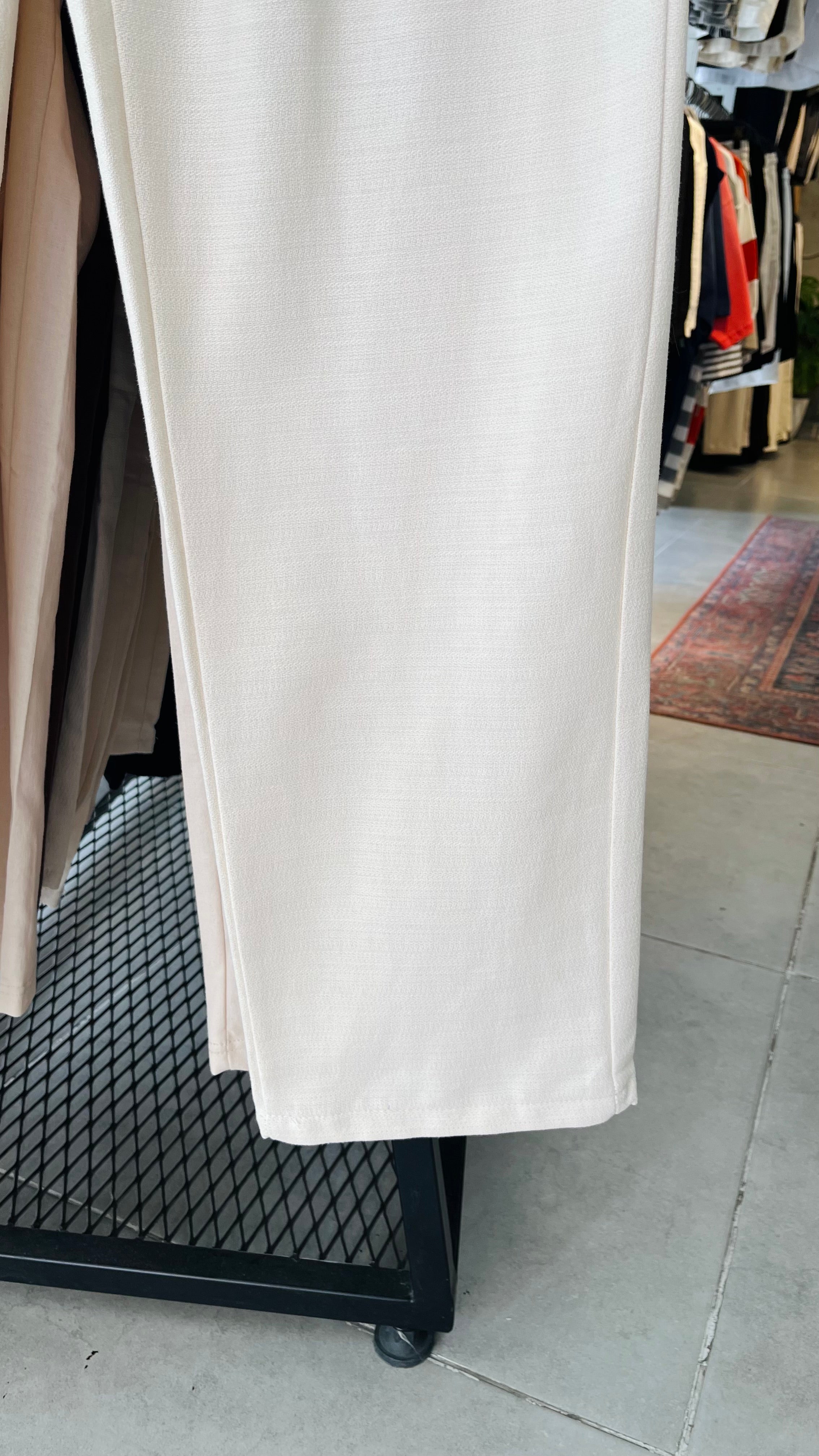 Erkek Baggy Keten Pantolon – Bej 6130