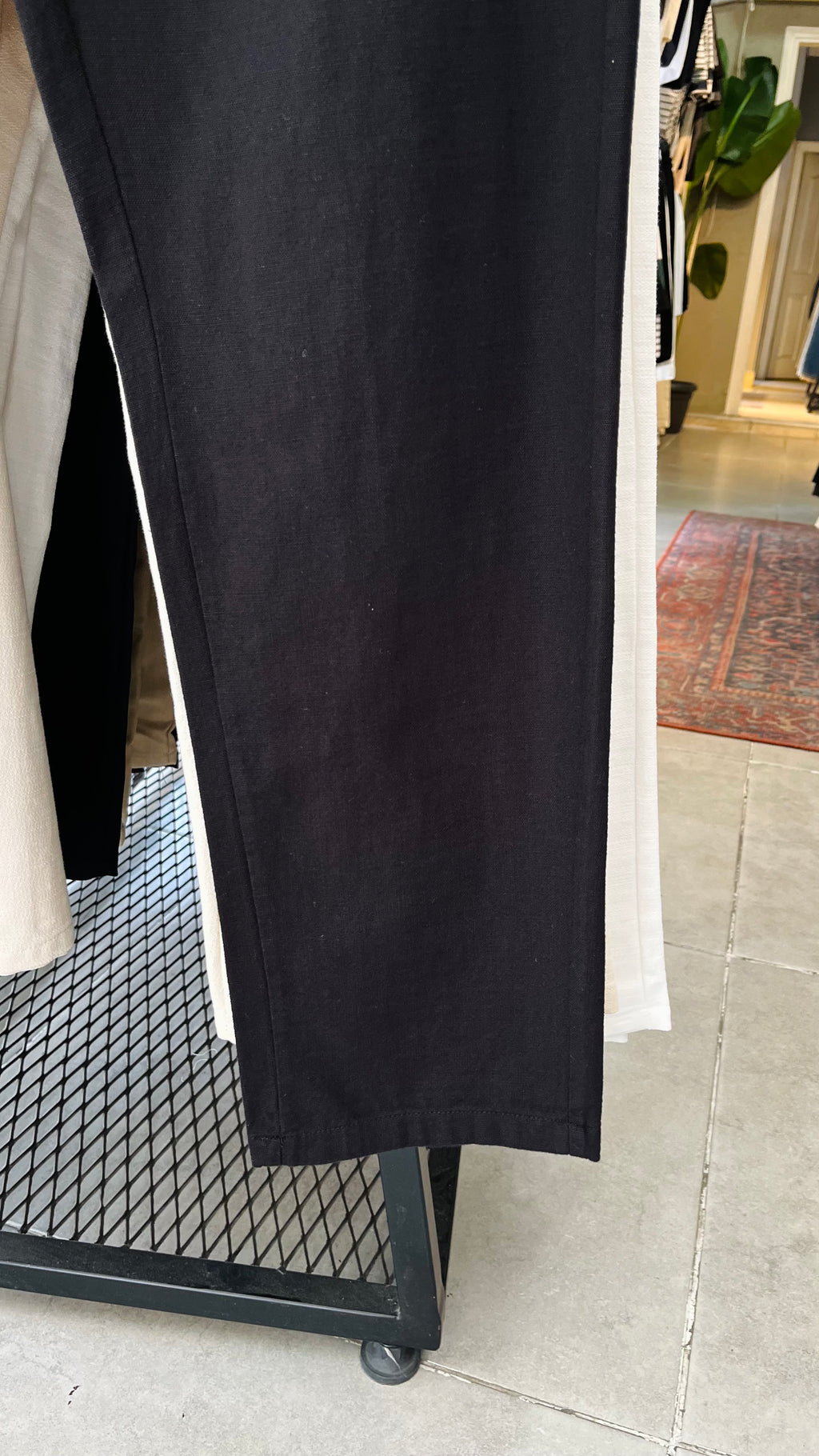 Erkek Baggy Keten Pantolon – Siyah 6134