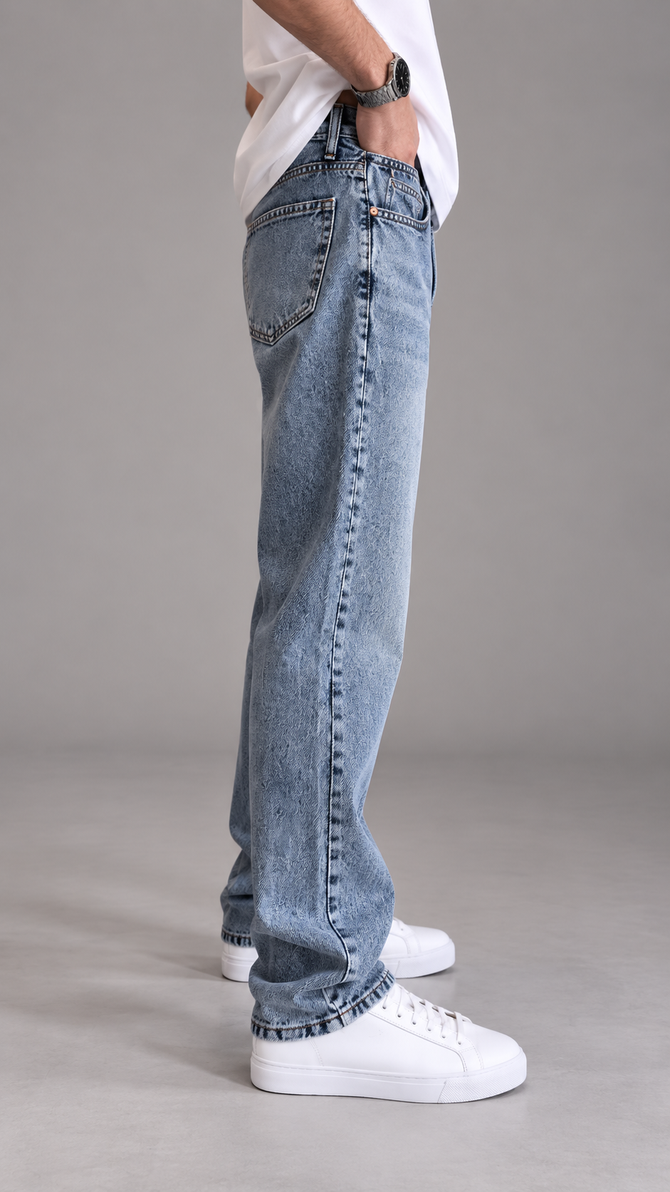 Baggy Açık Mavi Jean 3348