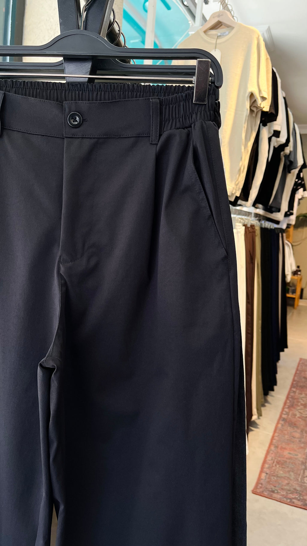 Baggy Ekstra Bol Siyah Pantolon 6219