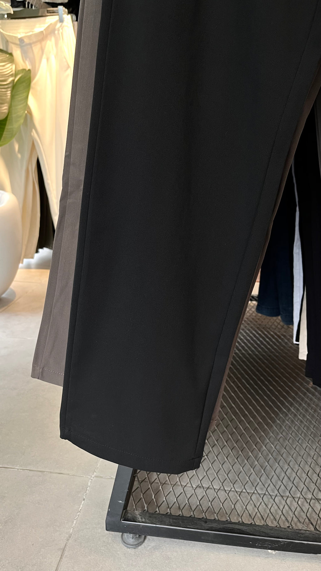 Baggy Siyah Kalın Kumaş Pantolon 6238