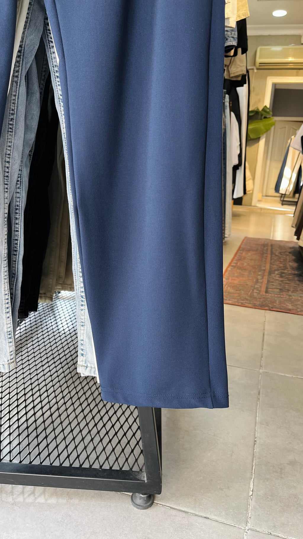 Baggy Lacivert Kumaş Pantolon 6173