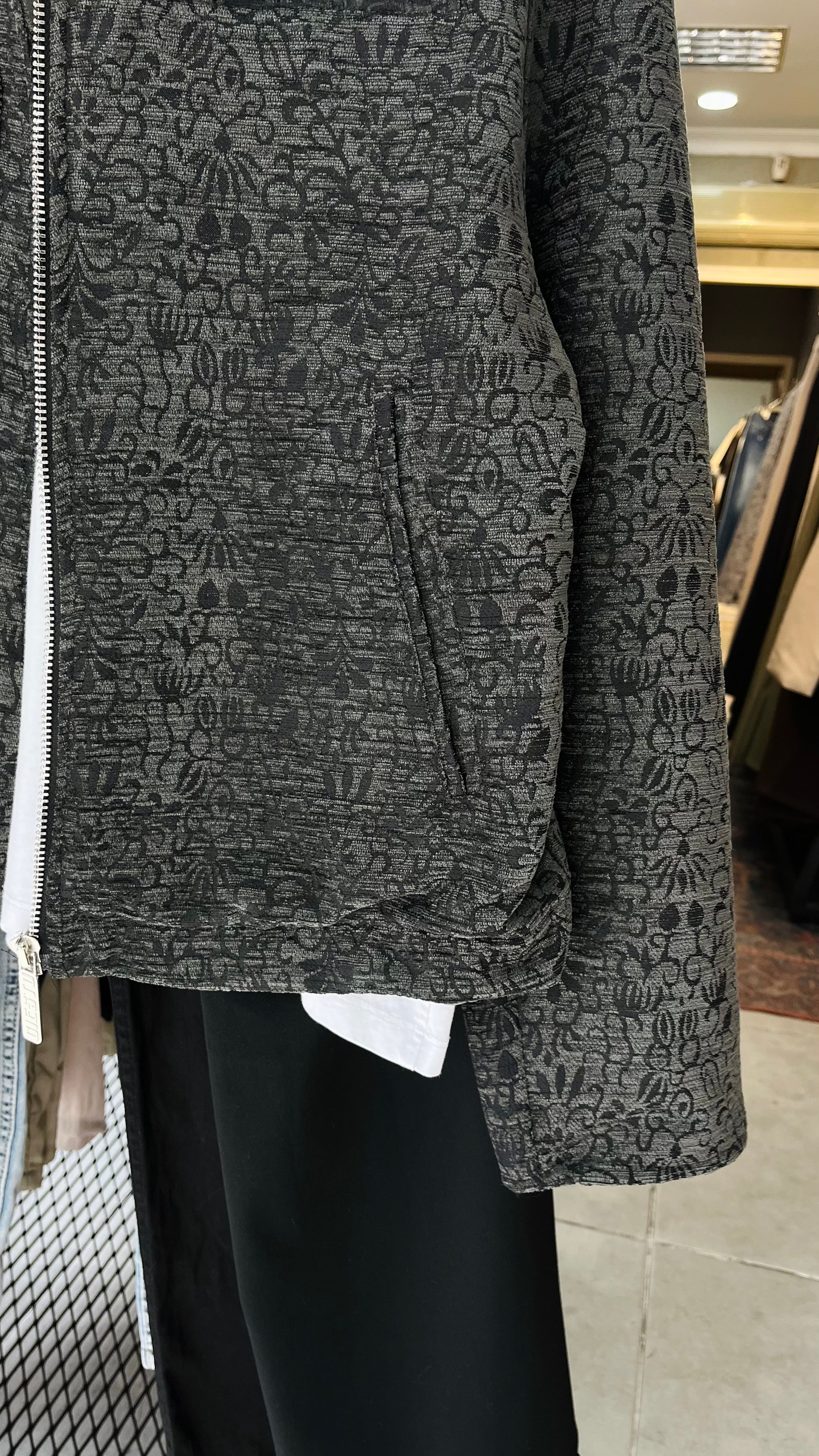 Jakar Dokulu Siyah Premium Ceket 2046