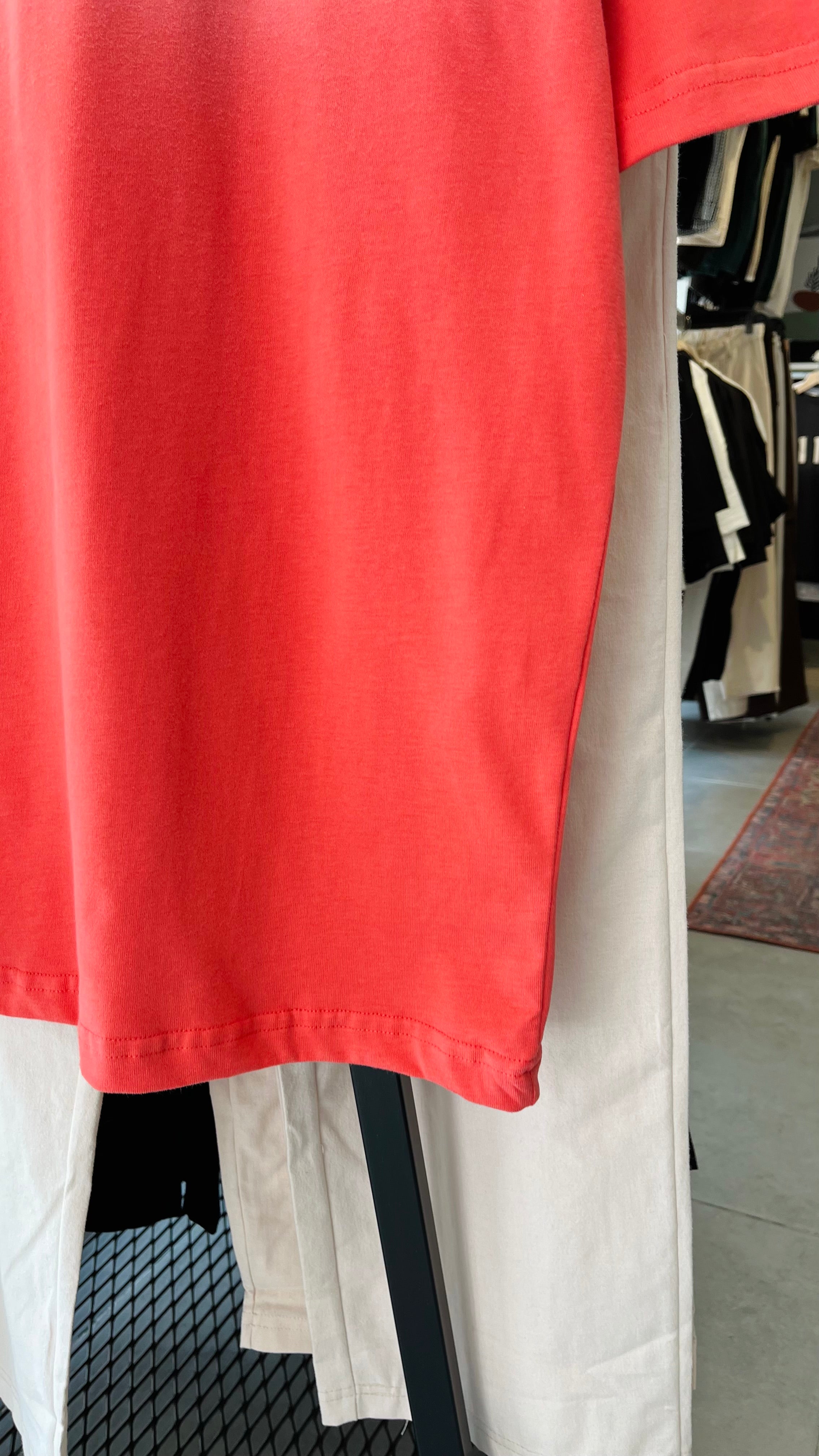 Oversize 111 Kırmızı Yıkamalı Tshirt – Kırmızı 9263