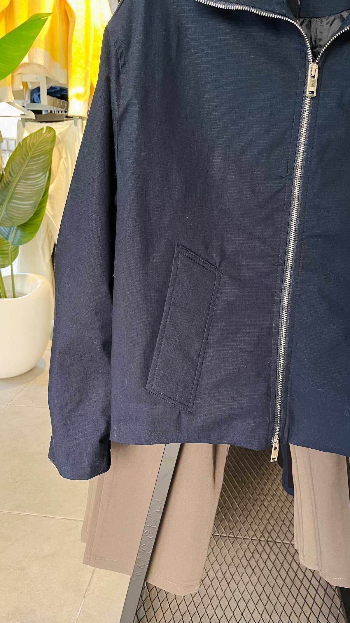 Oversize Dolgu Lacivert Ceket 2031