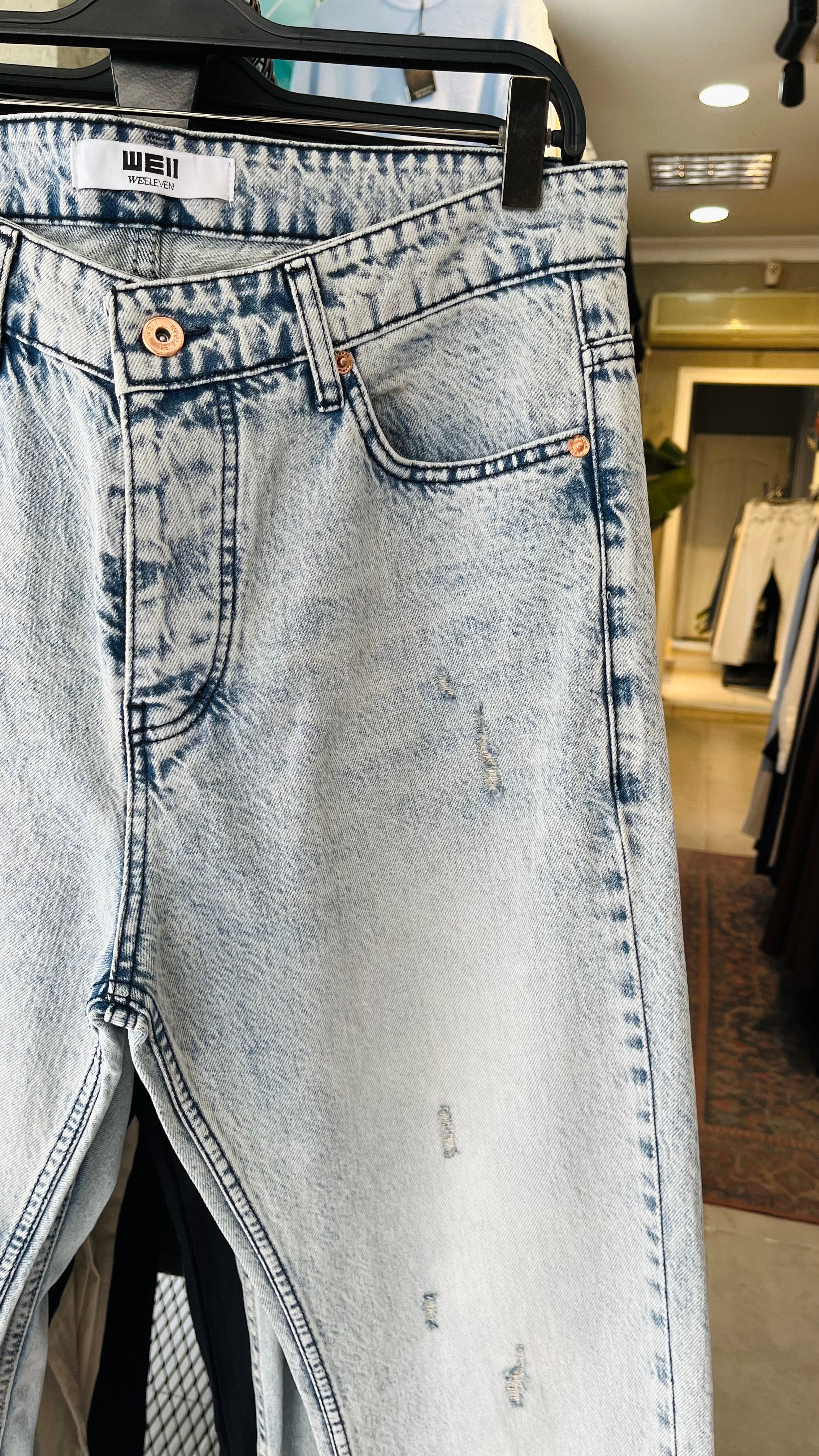 Baggy Açık Mavi Yırtıklı Jean 3340