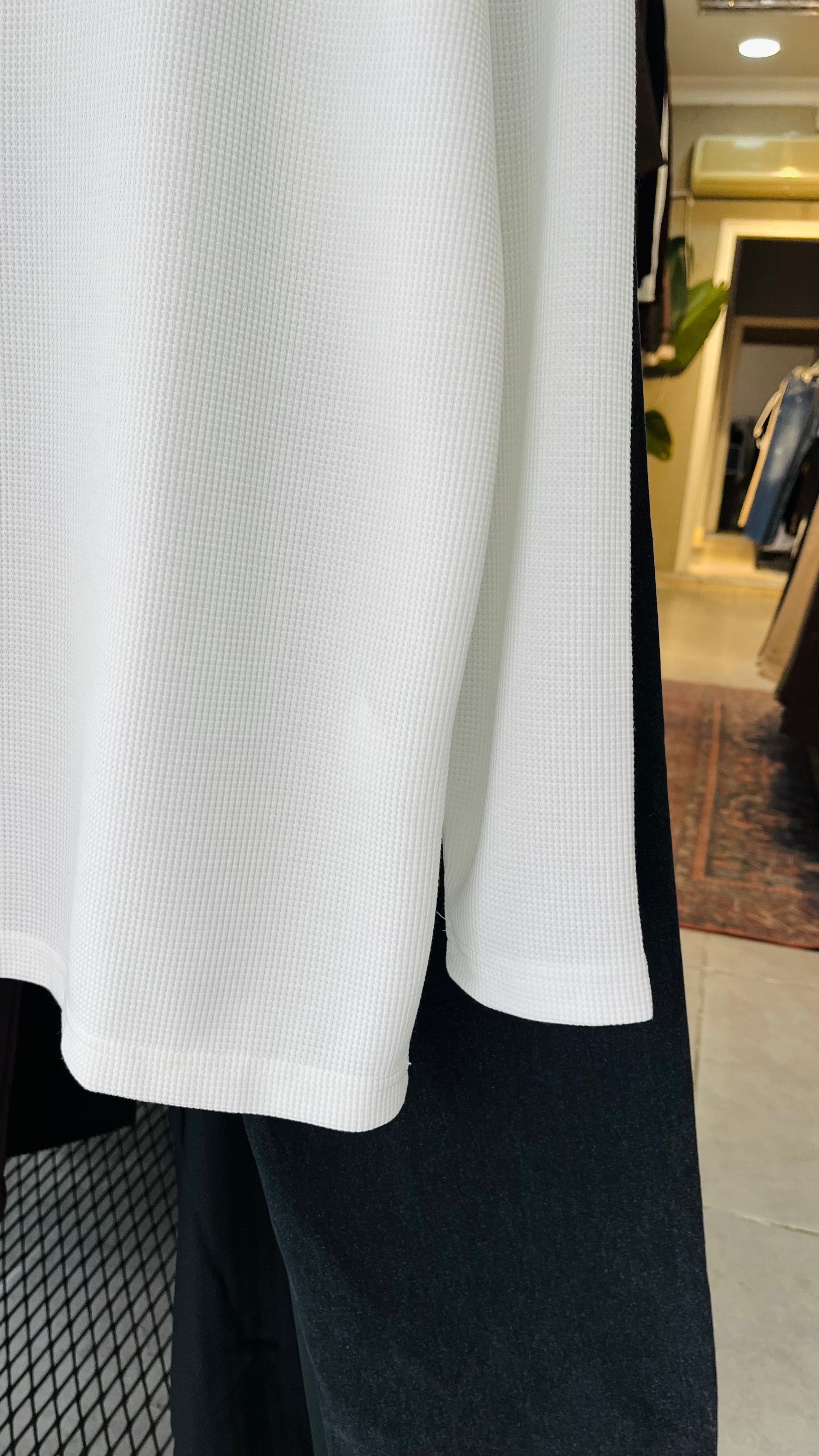 Oversize İnce Beyaz Sweatshirt 7025