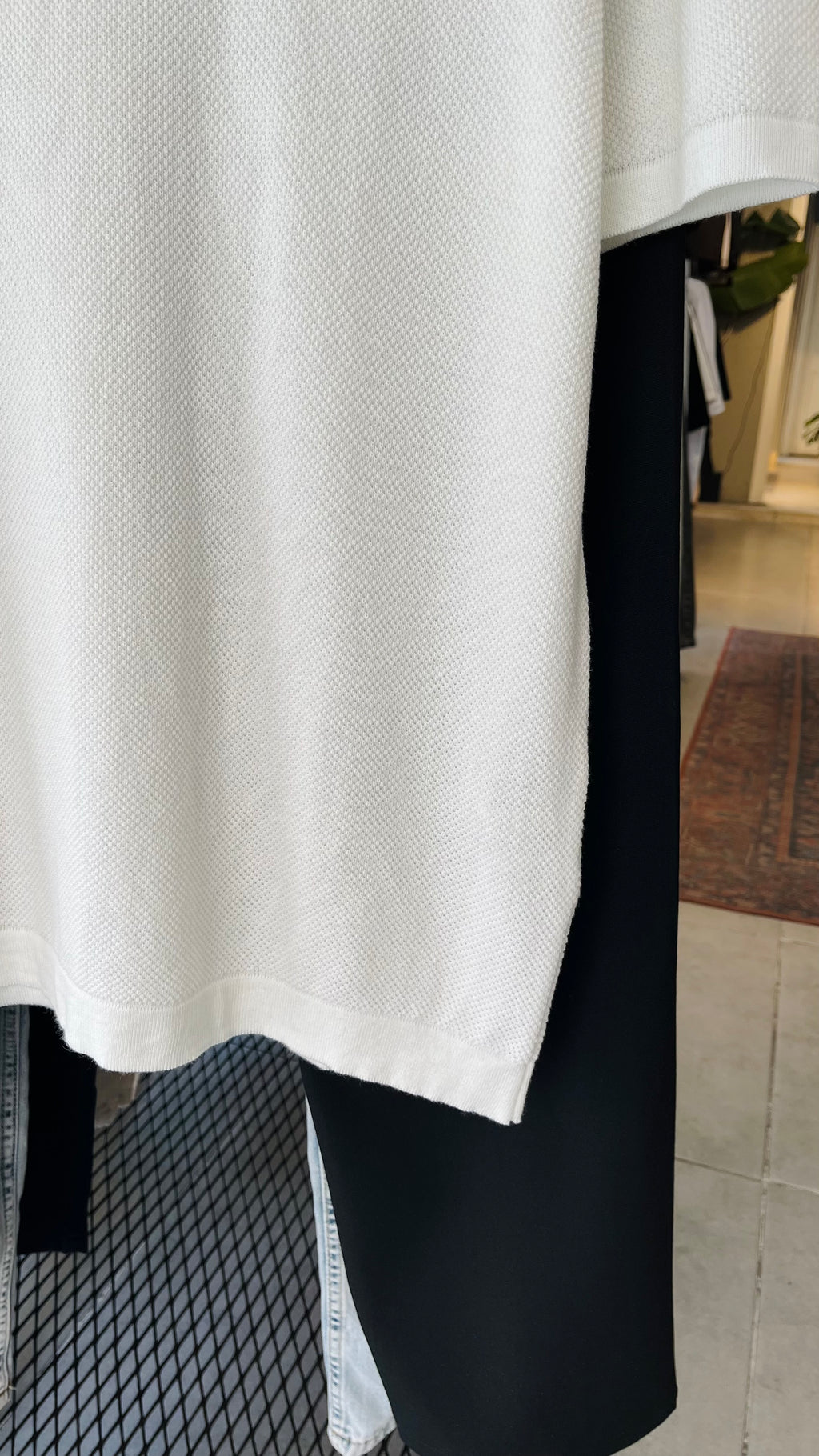 Beyaz Triko Tshirt 9383