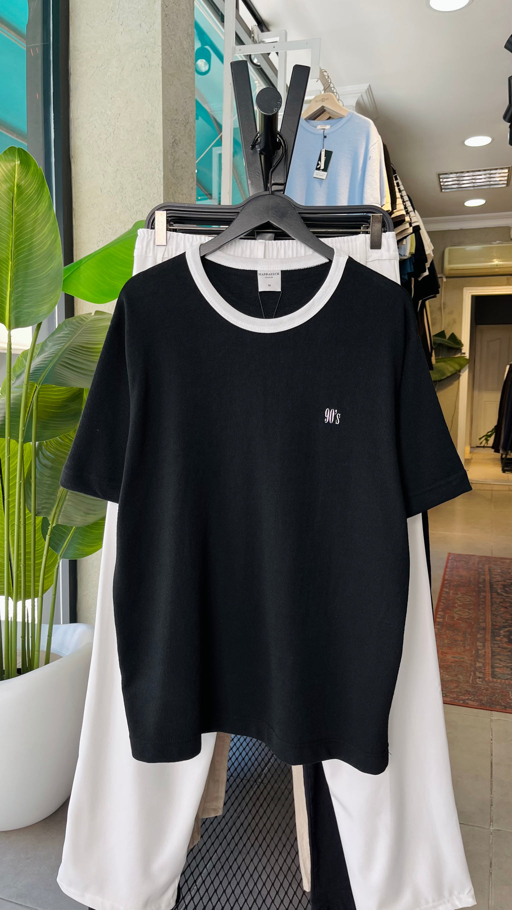 Oversize Siyah 90's Tshirt 9395