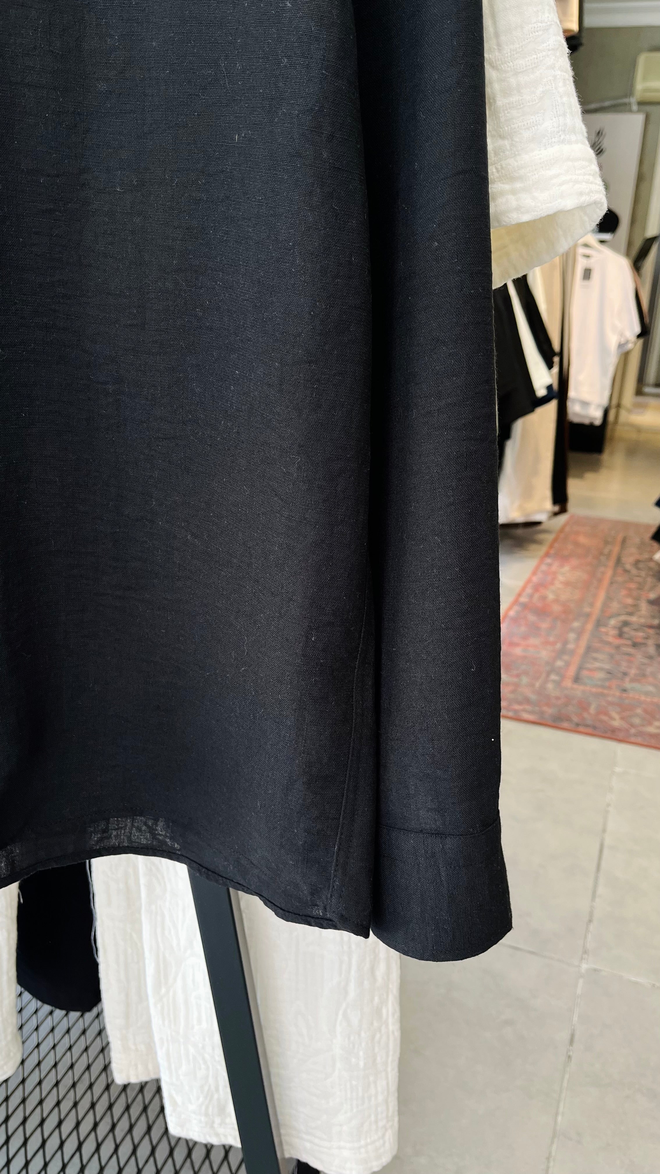 Oversize Siyah Uzun Kollu Gömlek - Siyah 5373