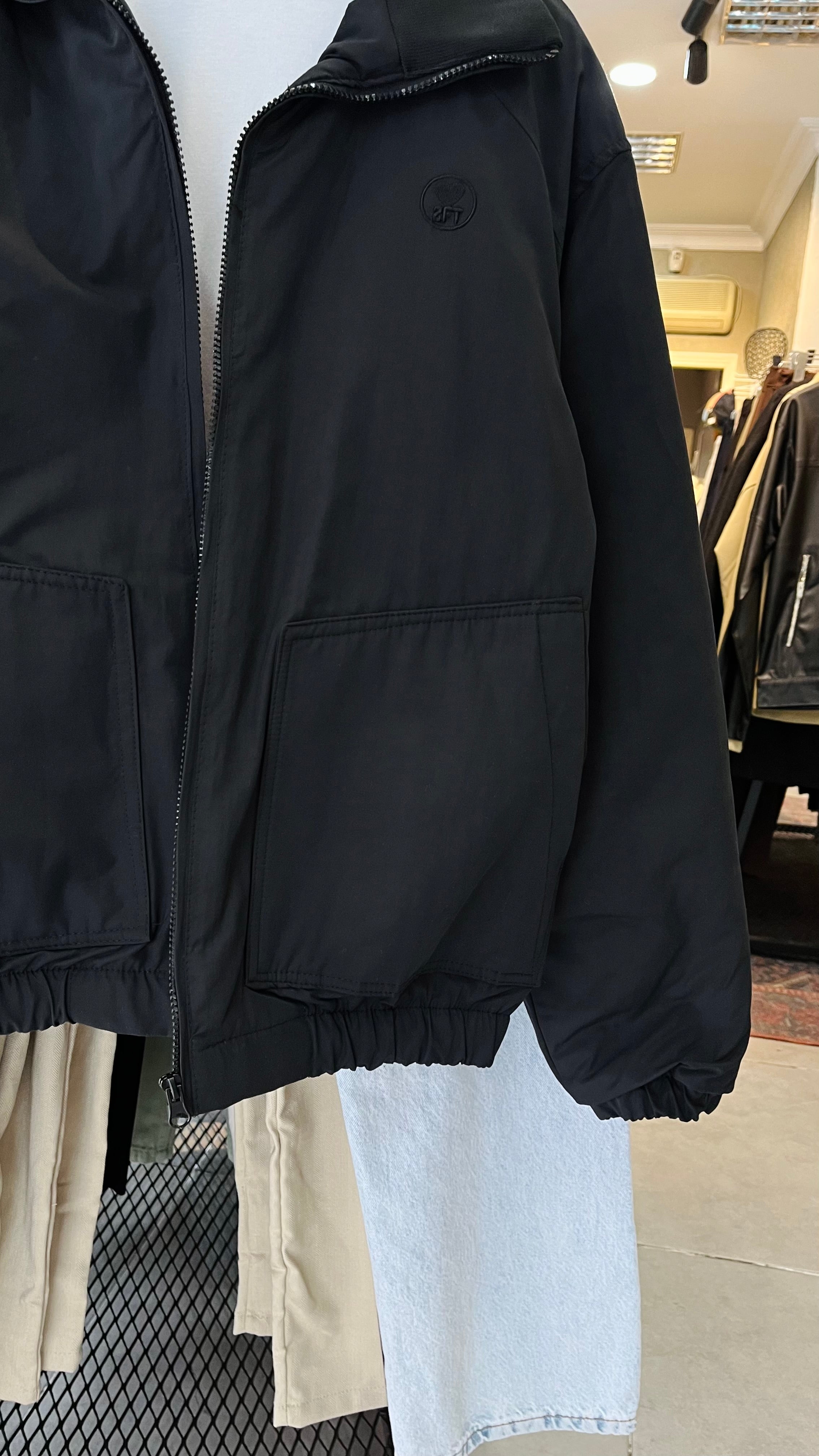 Oversize Siyah Mont 2041