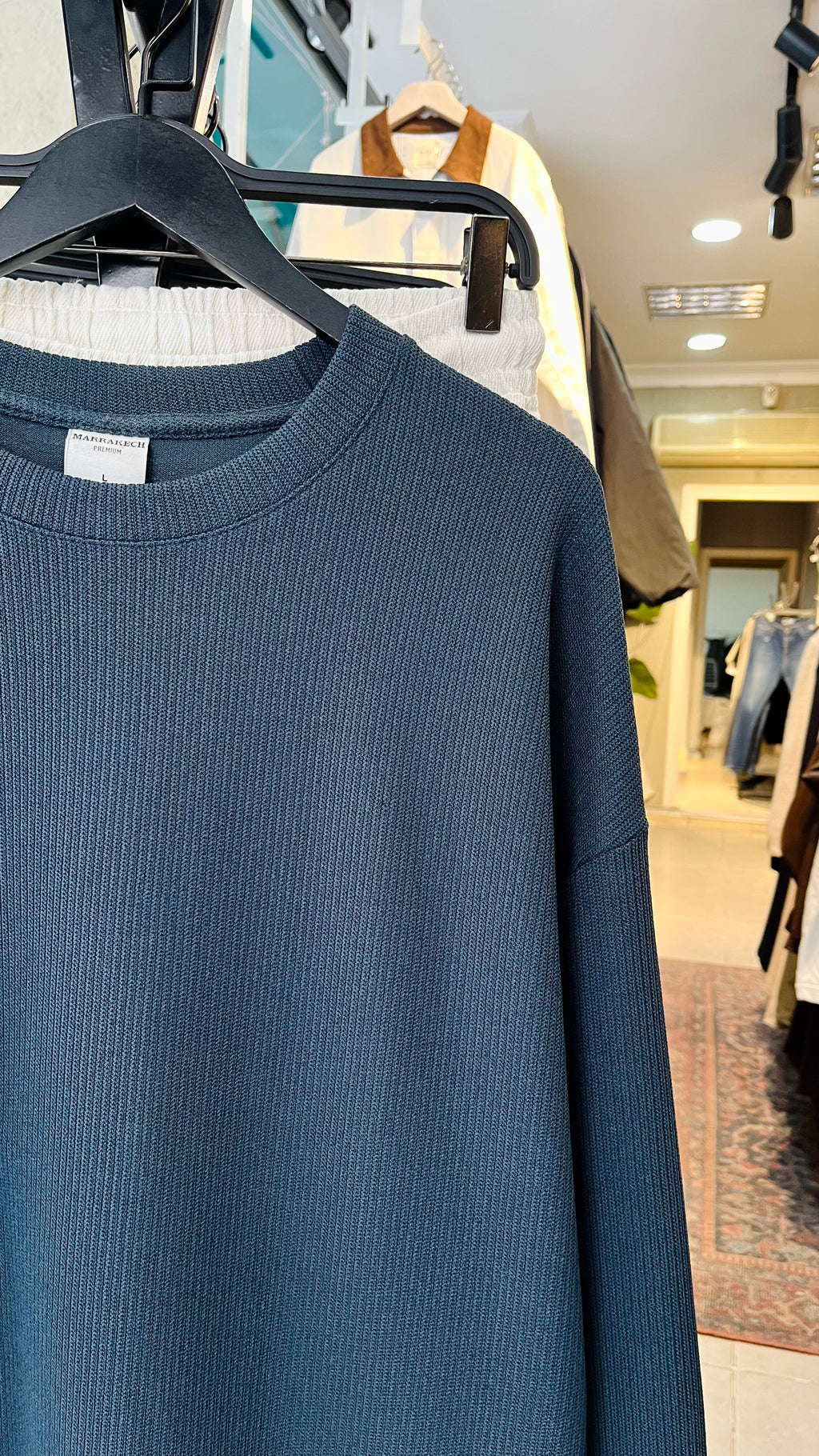 Oversize Petrol Mavisi Sweatshirt 5005