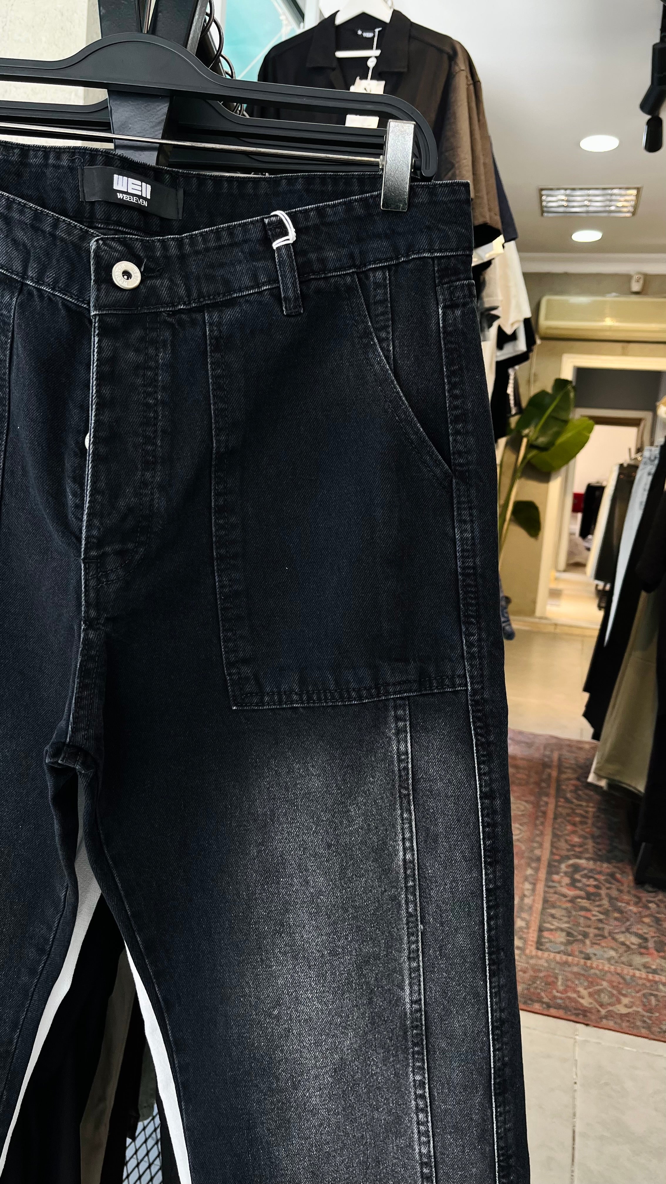 Skater Siyah Yıkamalı Jean 3312