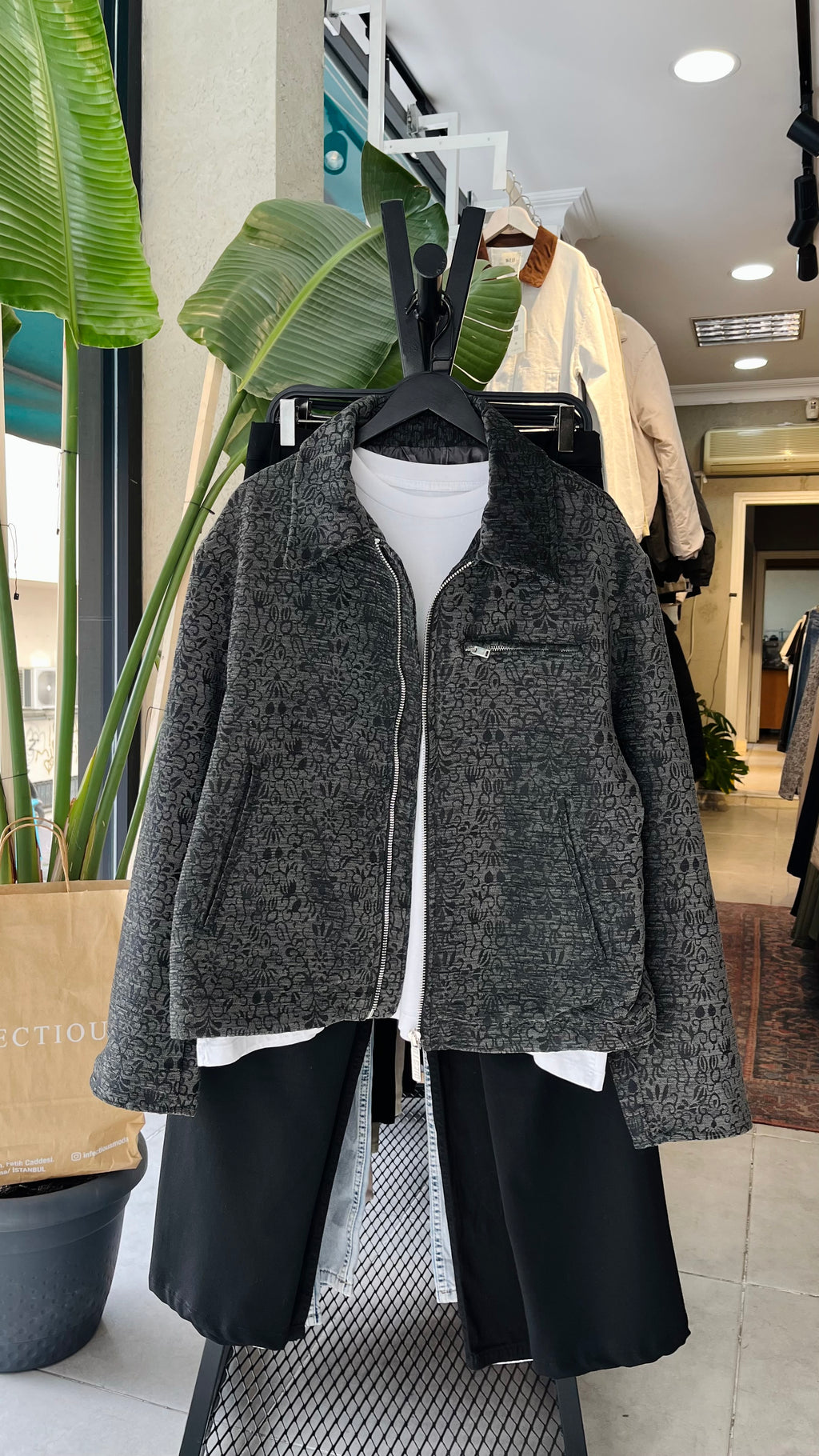 Jakar Dokulu Siyah Premium Ceket 2046