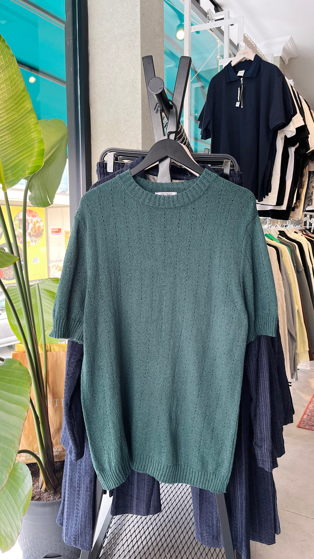 Regular yeşil triko tshirt – Yeşil 9222