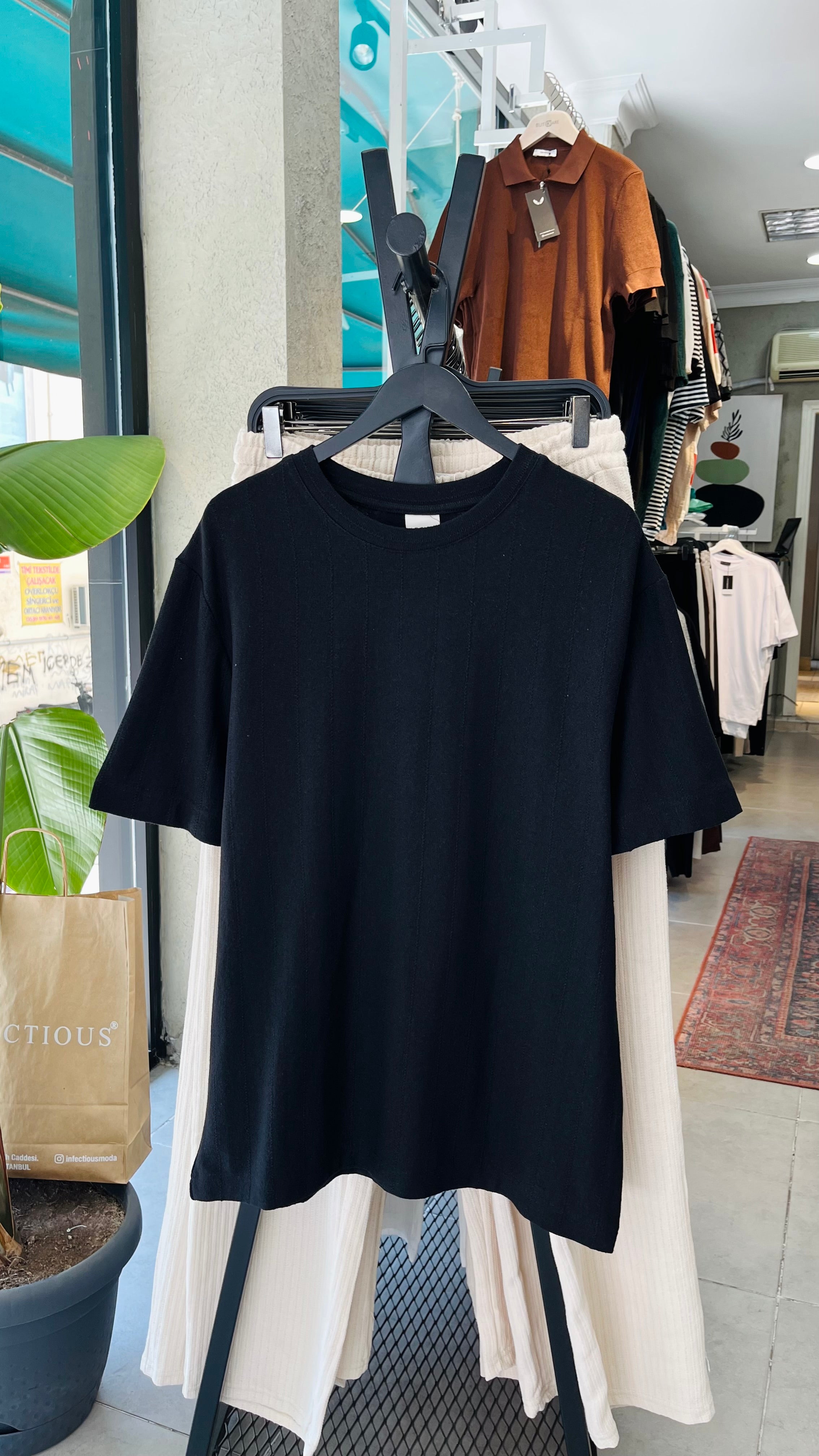 Oversize Siyah Tshirt – Siyah 9293