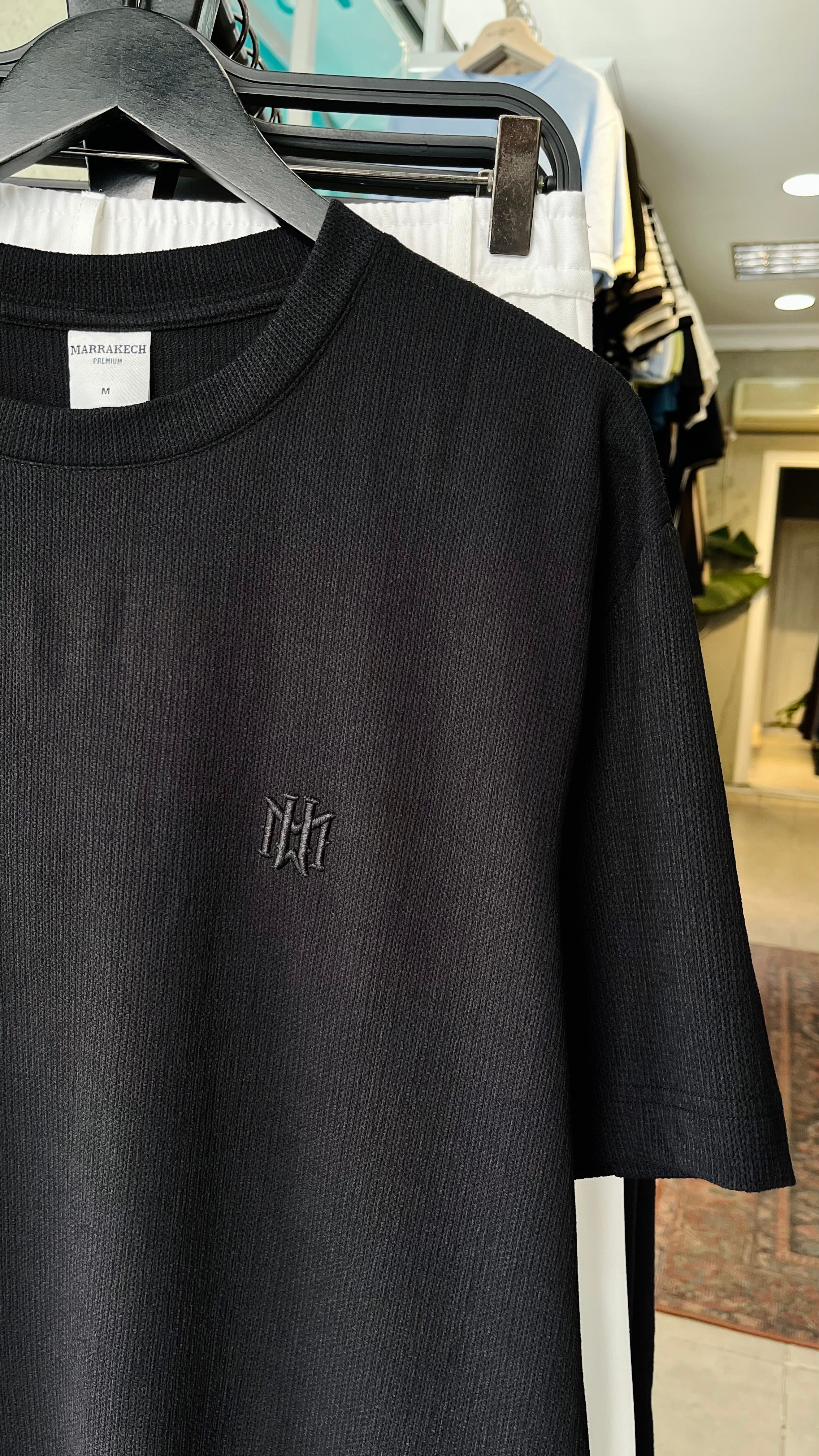 Oversize Siyah Tshirt 9401