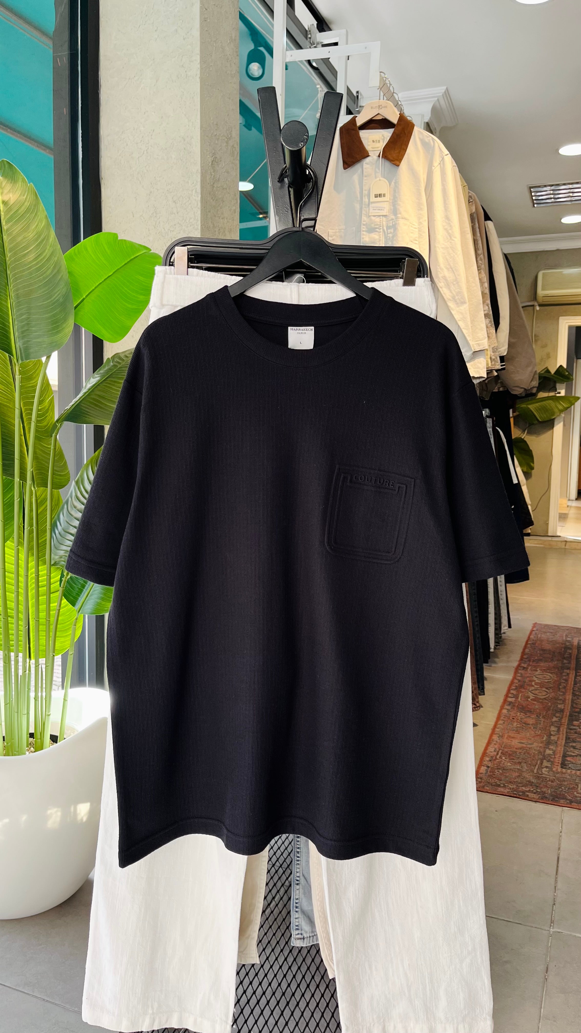 Oversize Siyah Tshirt 9364