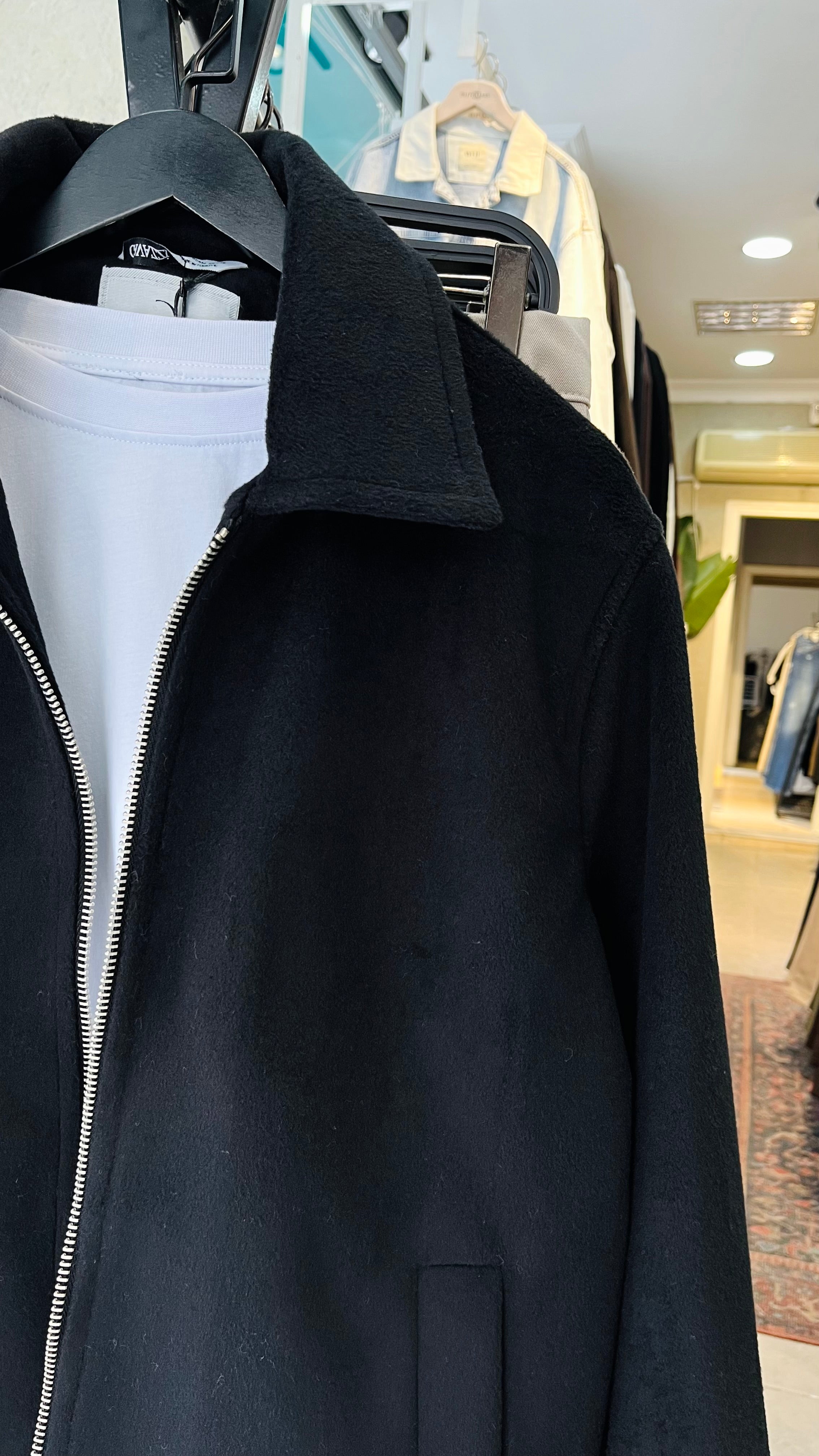 Premium Kaşe Siyah Ceket (Hafif Dar) 2033