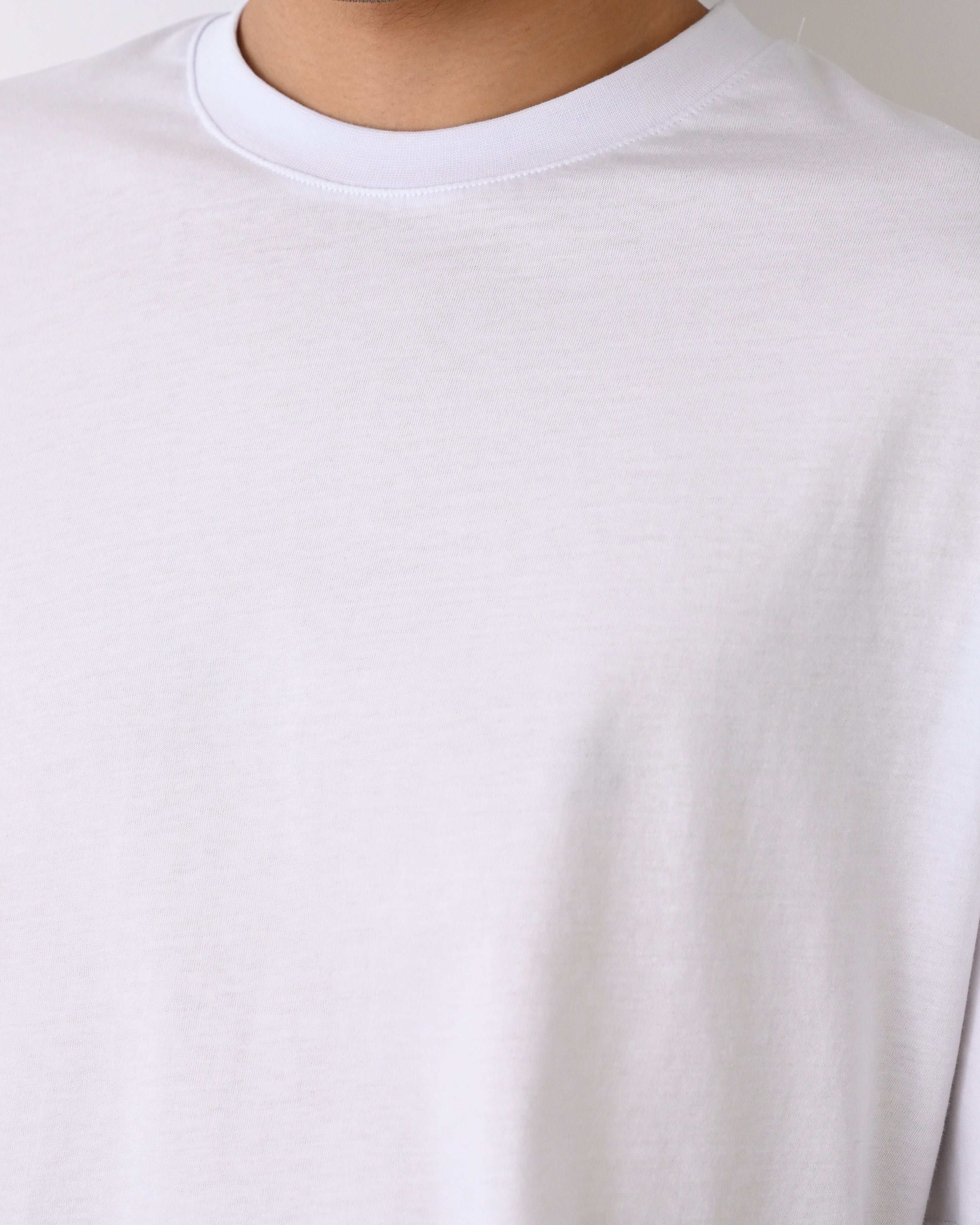 Oversize Basic Beyaz Tshirt 9347