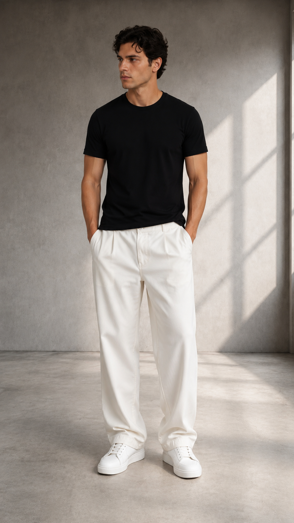 Siyah İnce Pamuklu Triko Tshirt 9458