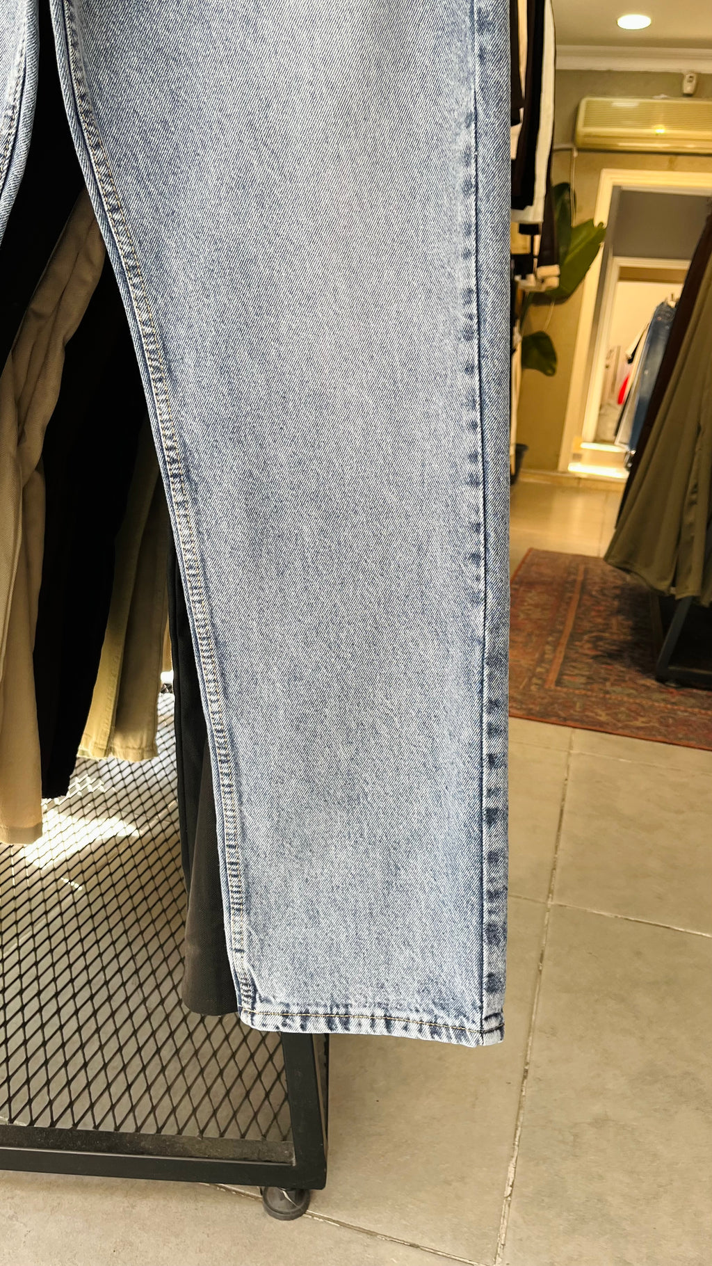 Baggy Açık Mavi Yıkamalı Jean 3324