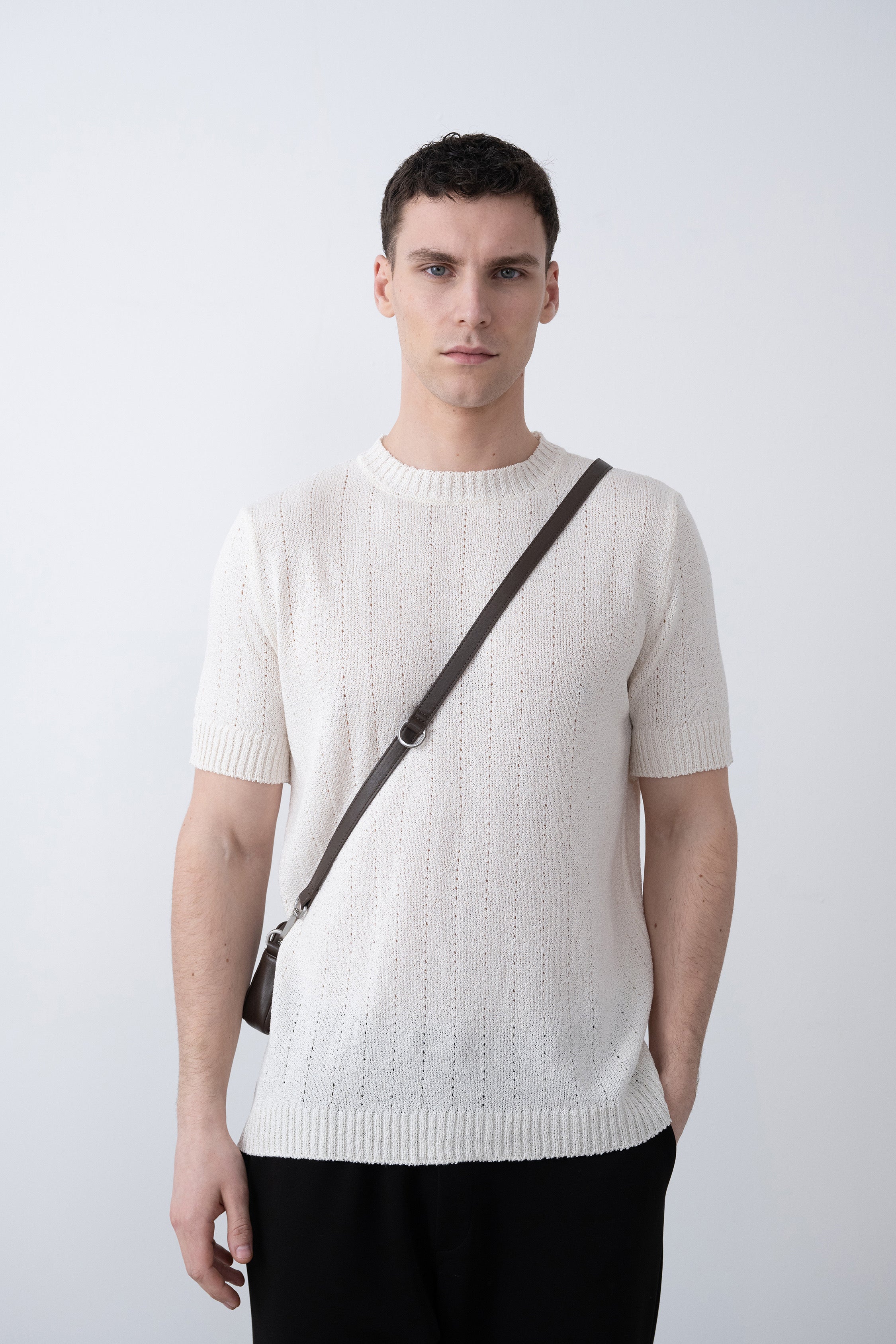 Regular bej triko tshirt – Bej 9223