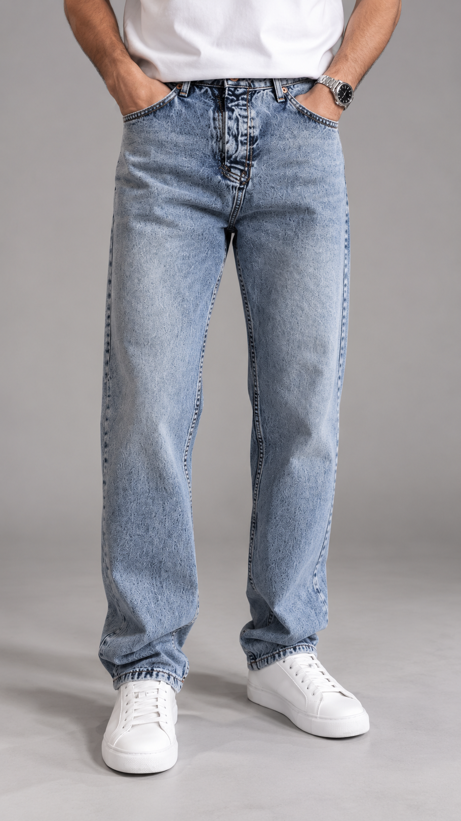 Baggy Açık Mavi Jean 3348