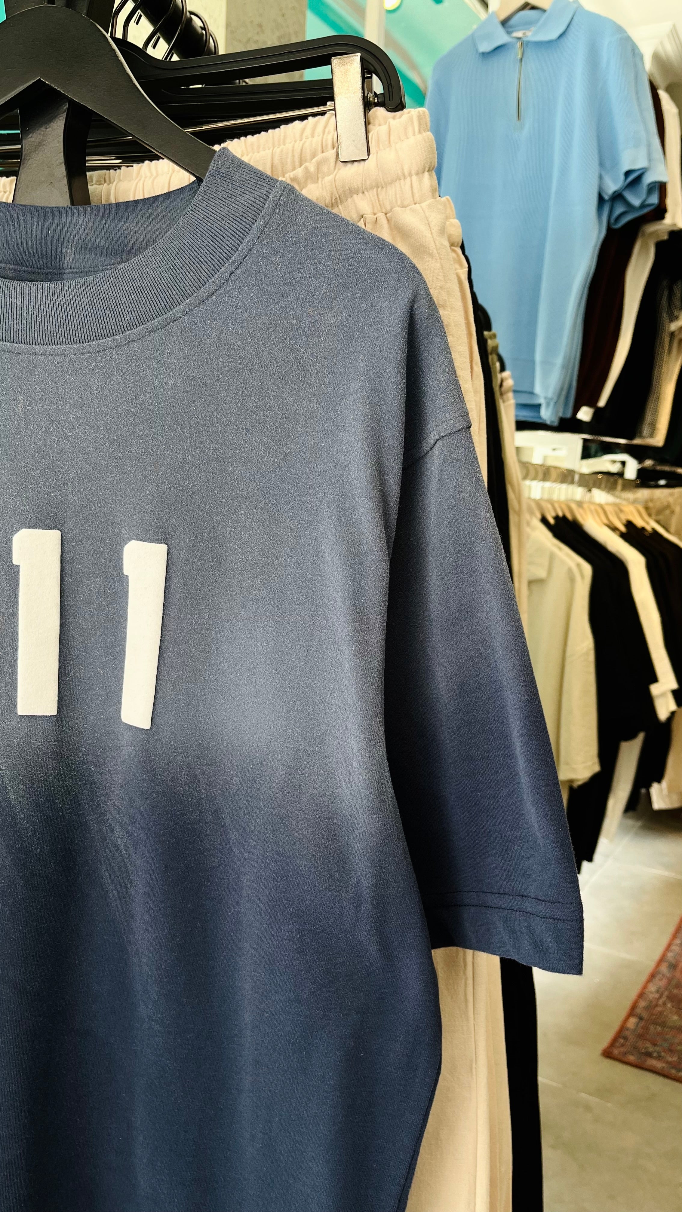 Oversize 111 Lacivert Yıkamalı Tshirt – Lacivert 9262