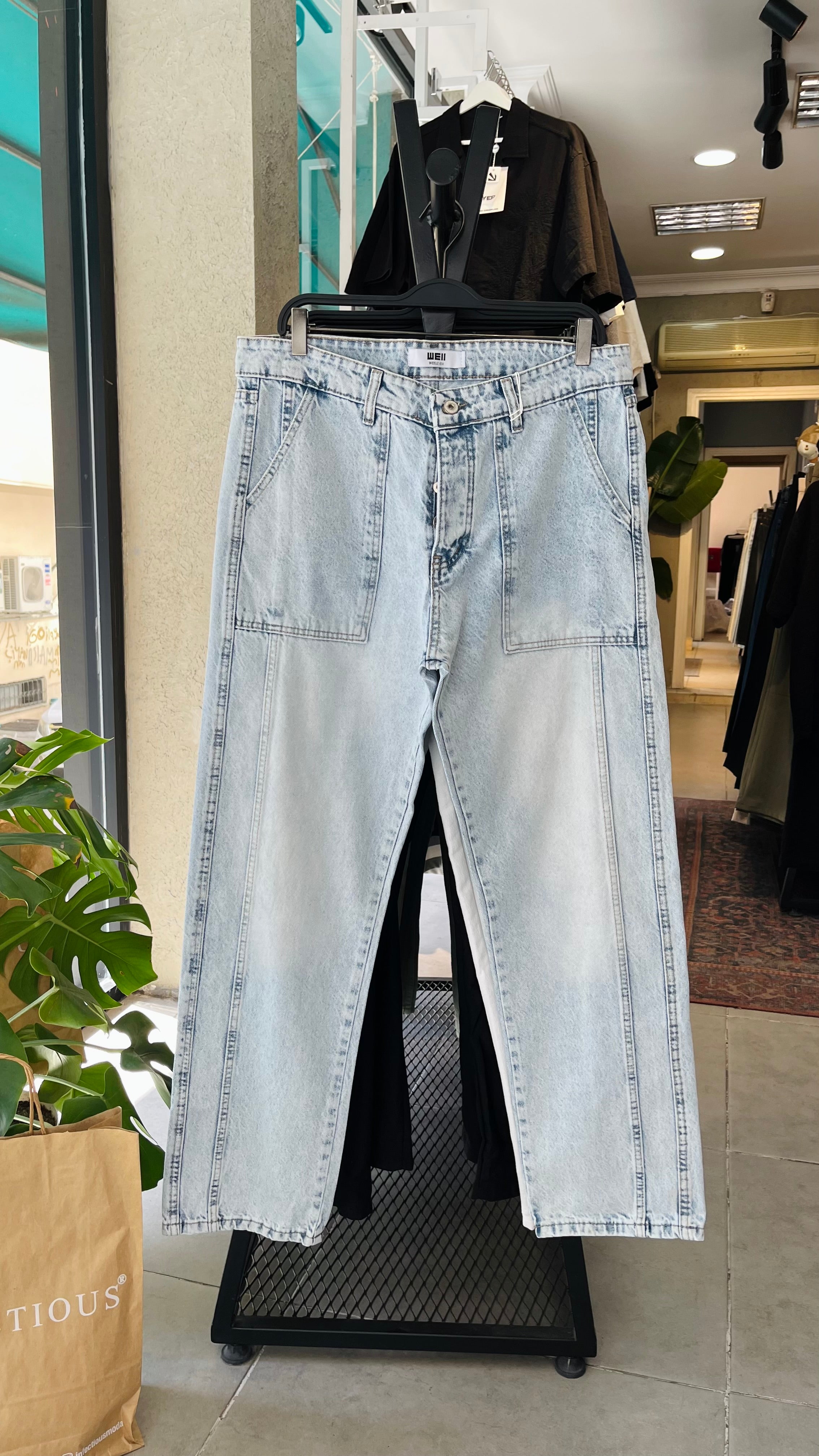 Skater Açık Mavi Yıkamalı Jean 3313