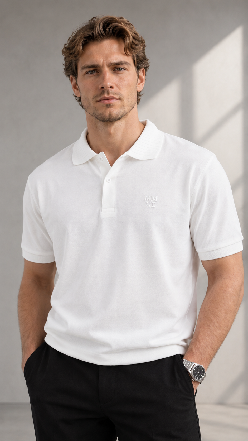 Beyaz Yakalı Tshirt 9466