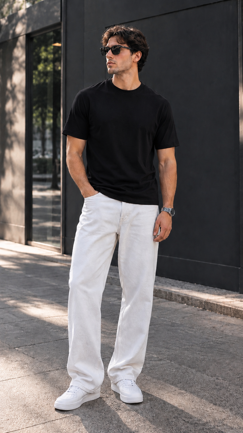 Siyah Likralı Basic Tshirt 9442