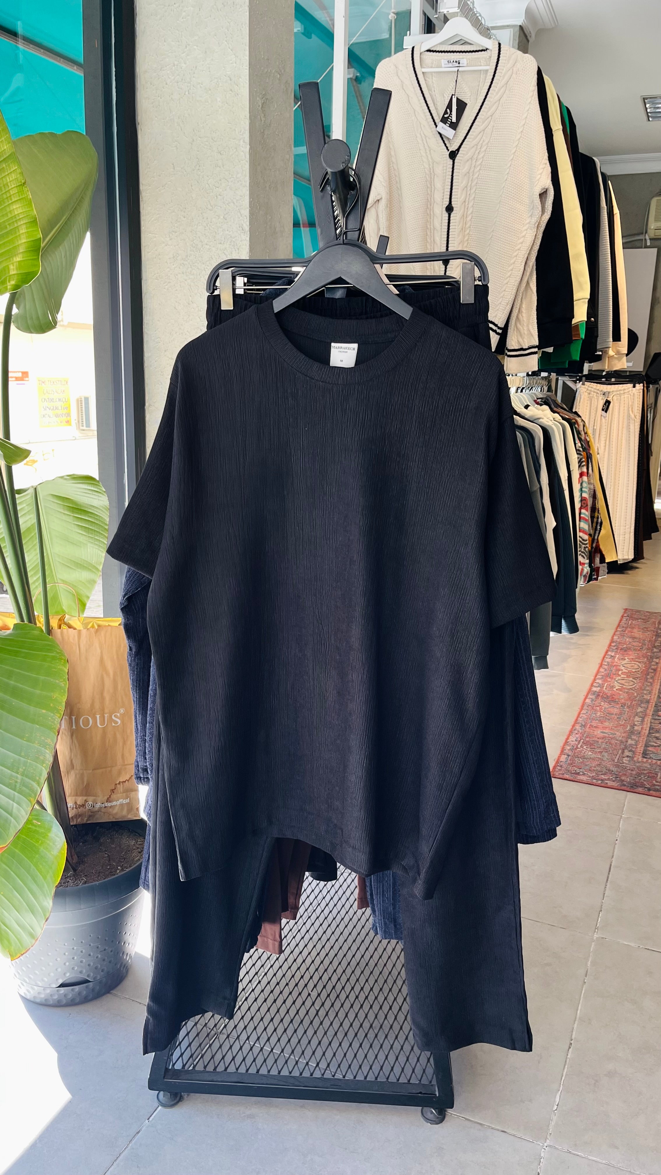 Oversize Siyah T-Shirt – Siyah 9216