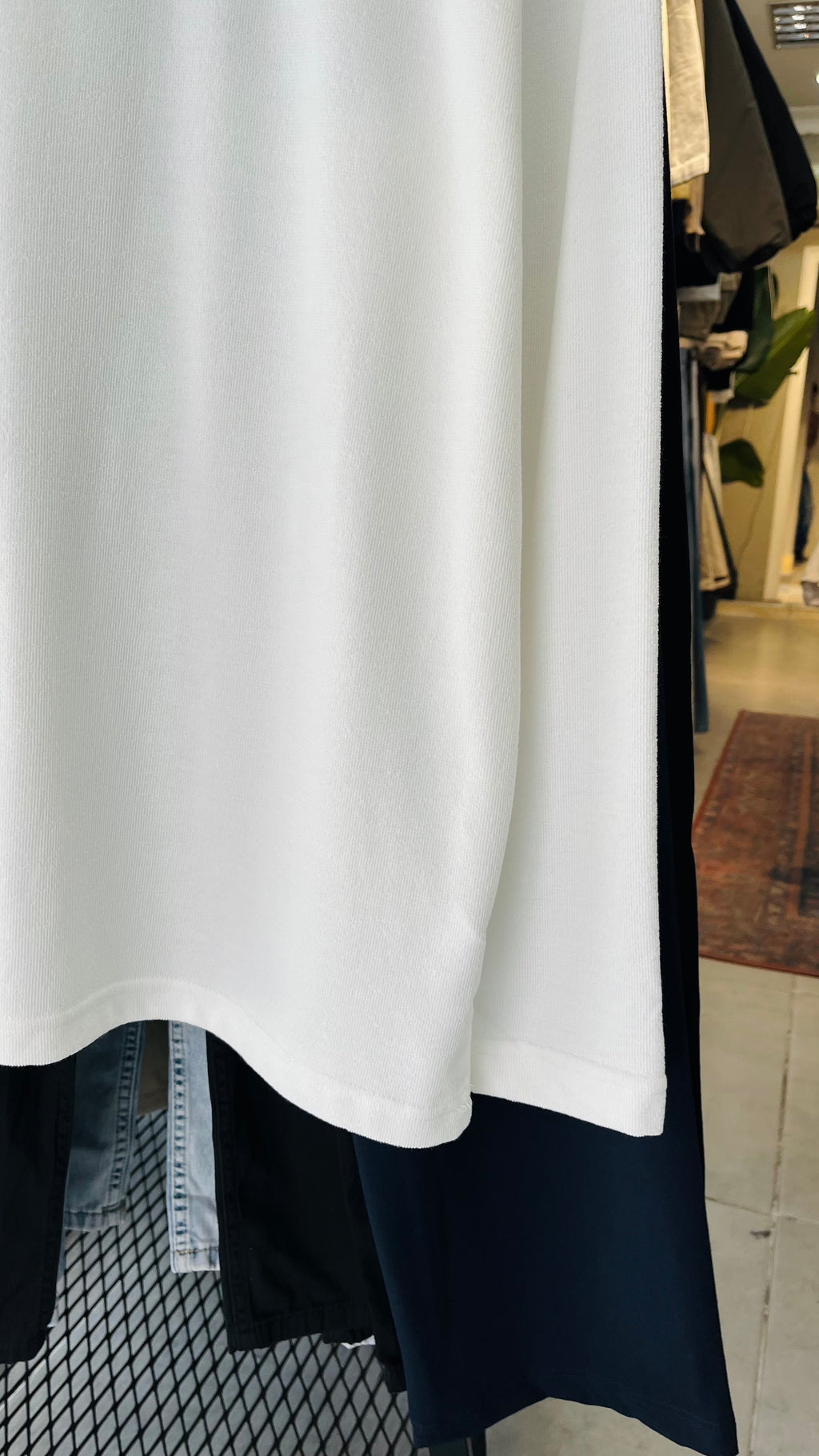 Oversize Beyaz 90's İnce Sweatshirt 7043