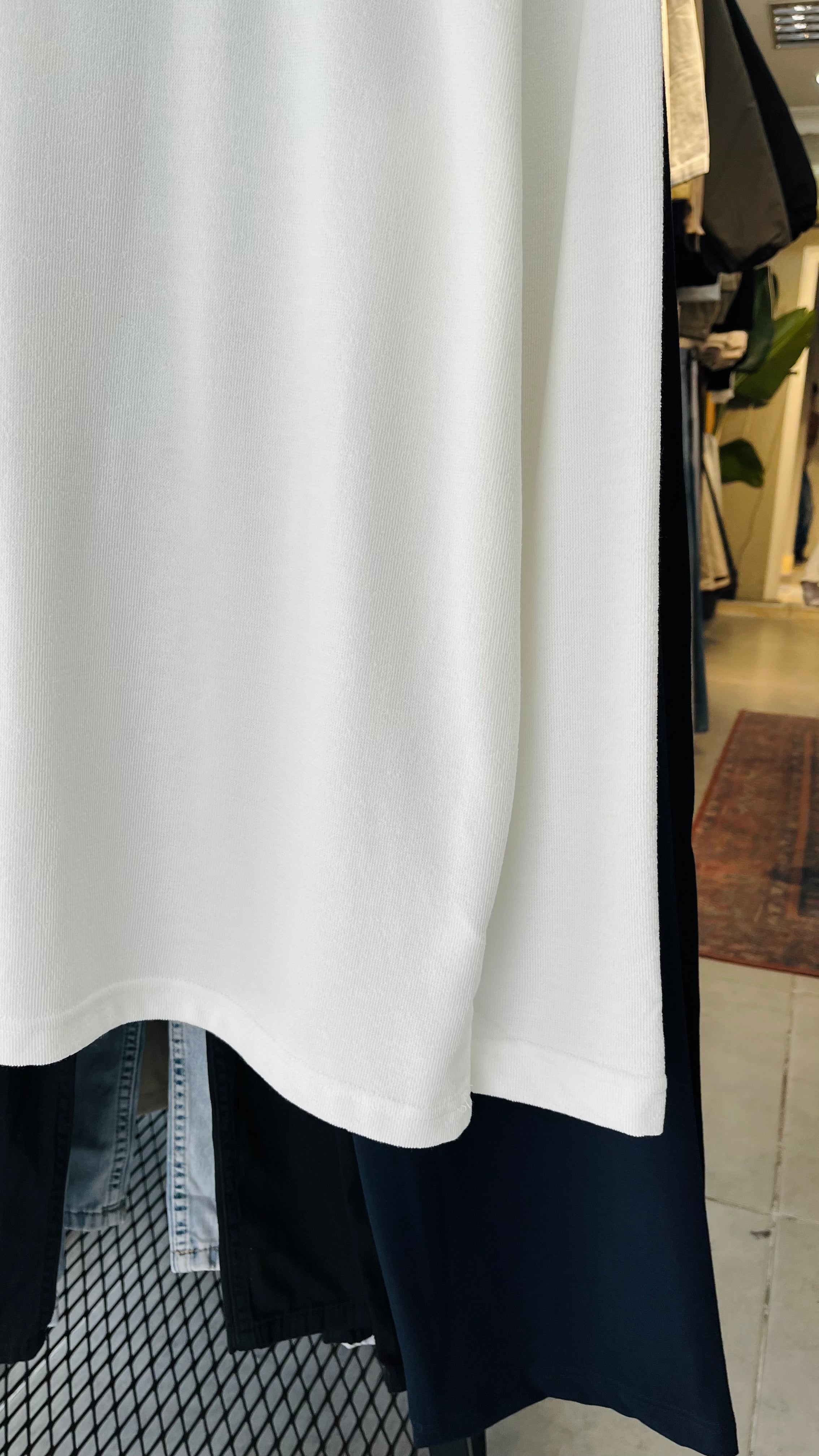 Oversize Beyaz 90's İnce Sweatshirt 7043