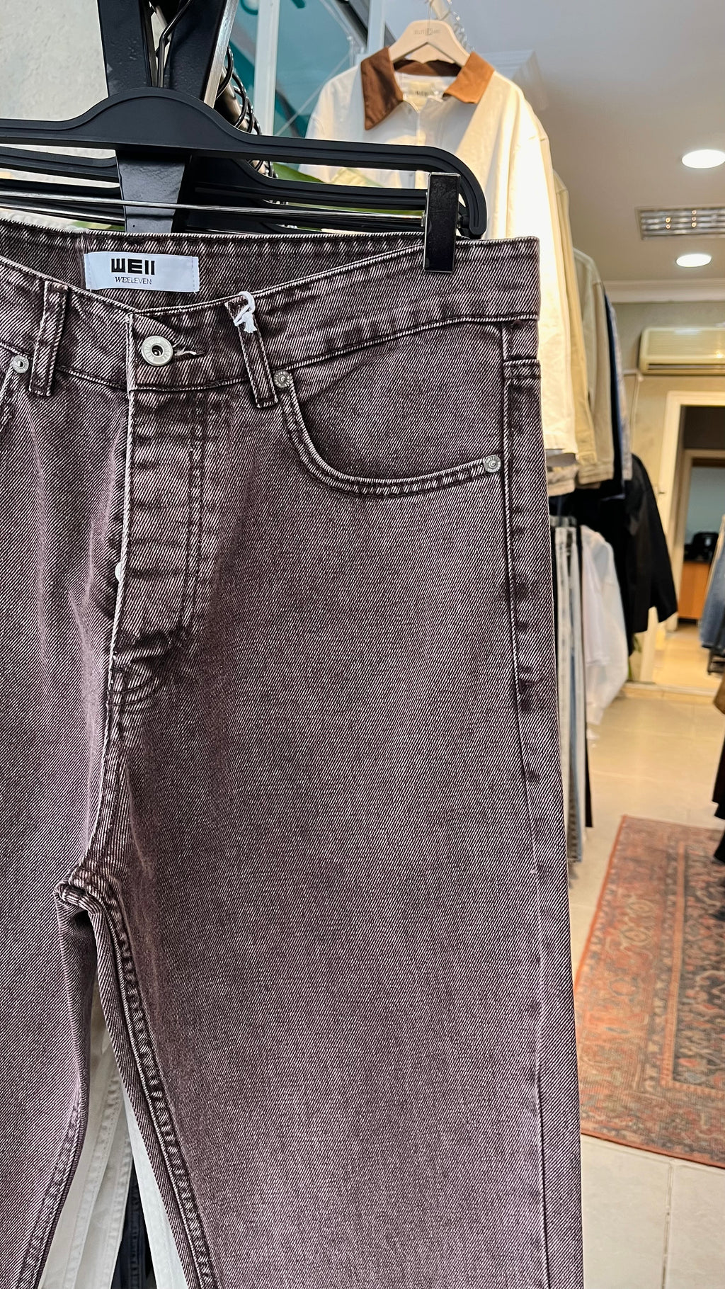 Baggy Yıkamalı Kahve Jean 3335