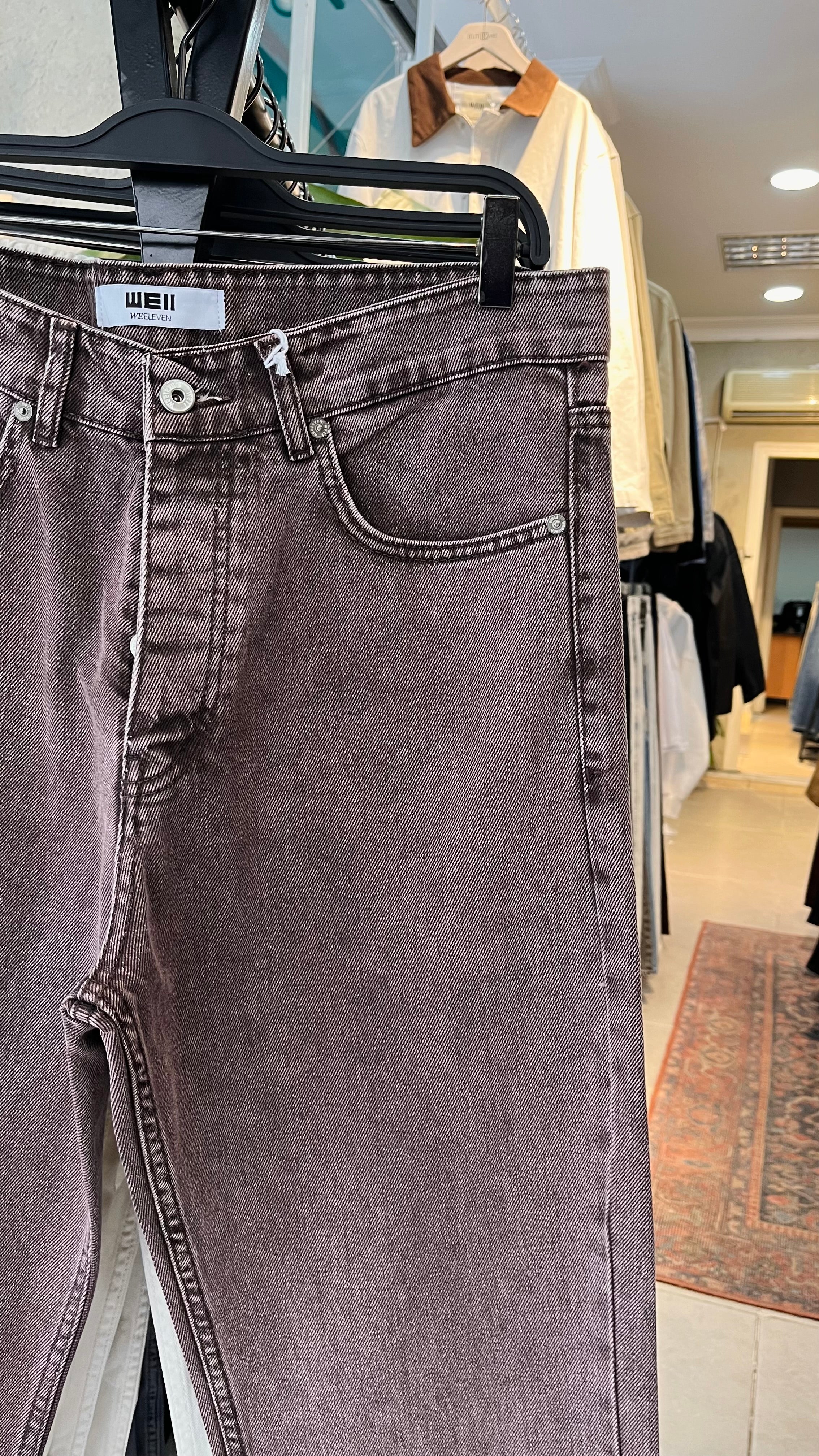 Baggy Yıkamalı Kahve Jean 3335