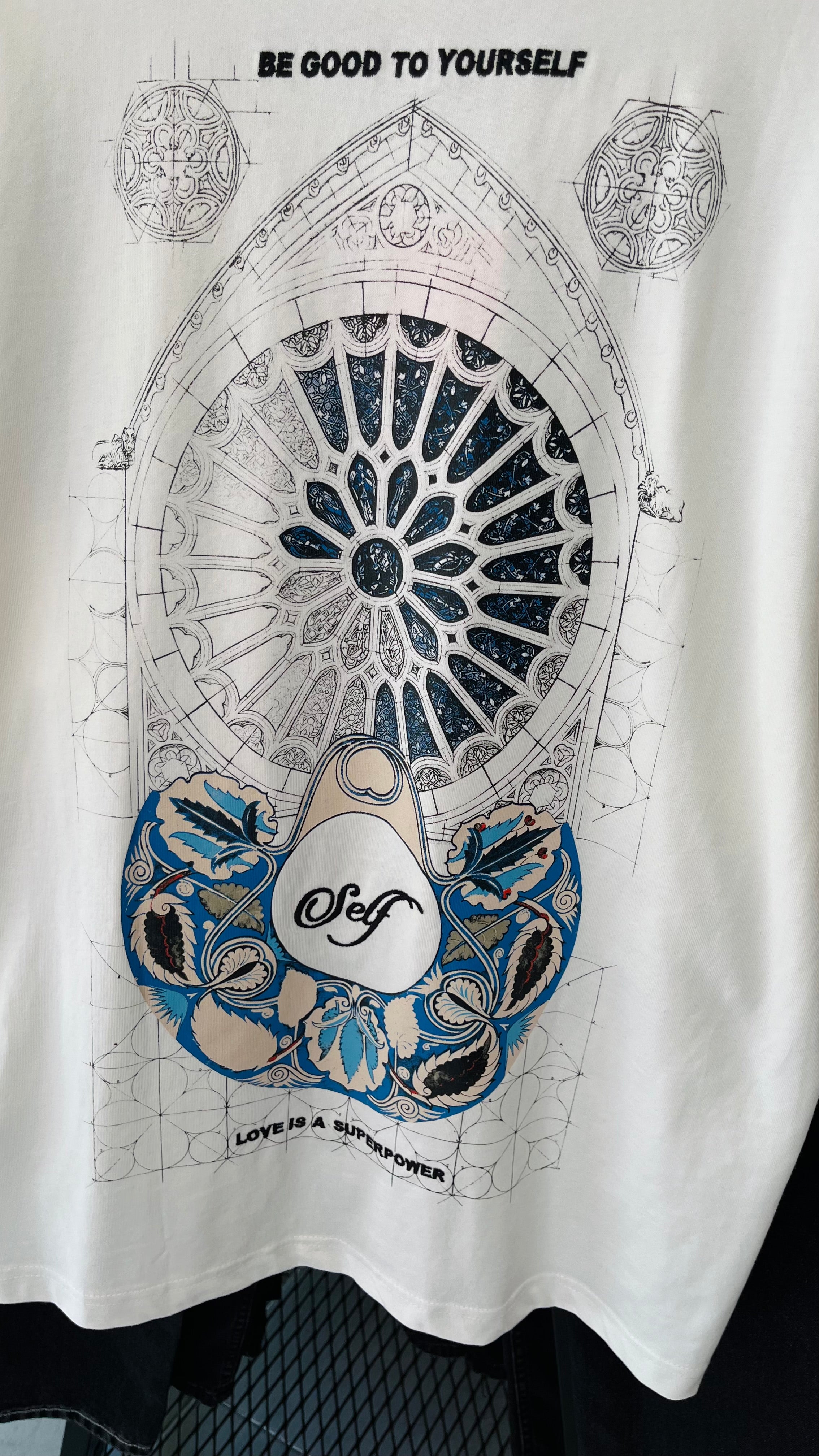 Oversize Siyah Sırt Baskılı Tshirt 9425