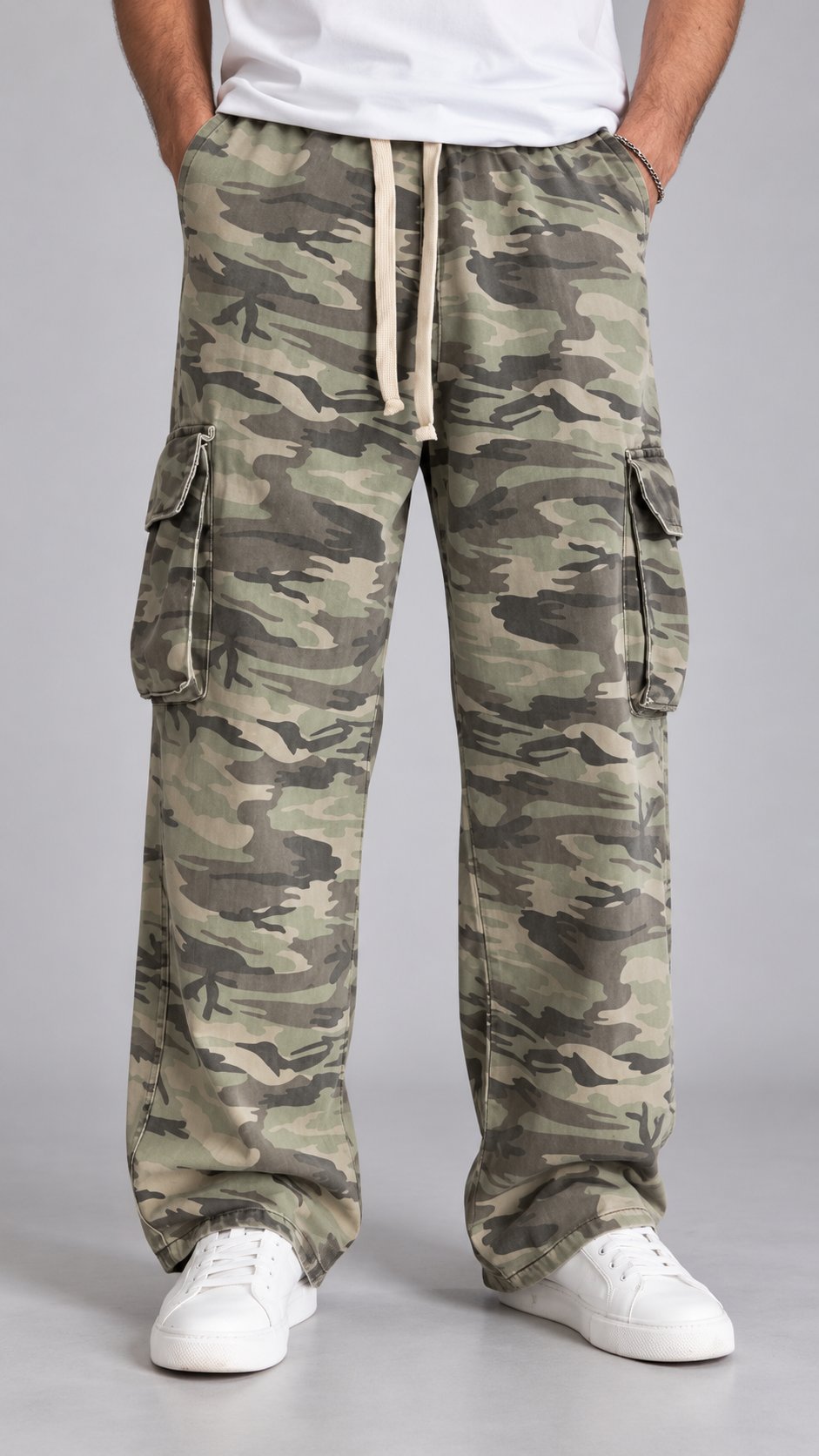 Baggy Kamuflaj Kargo Pantolon 6253