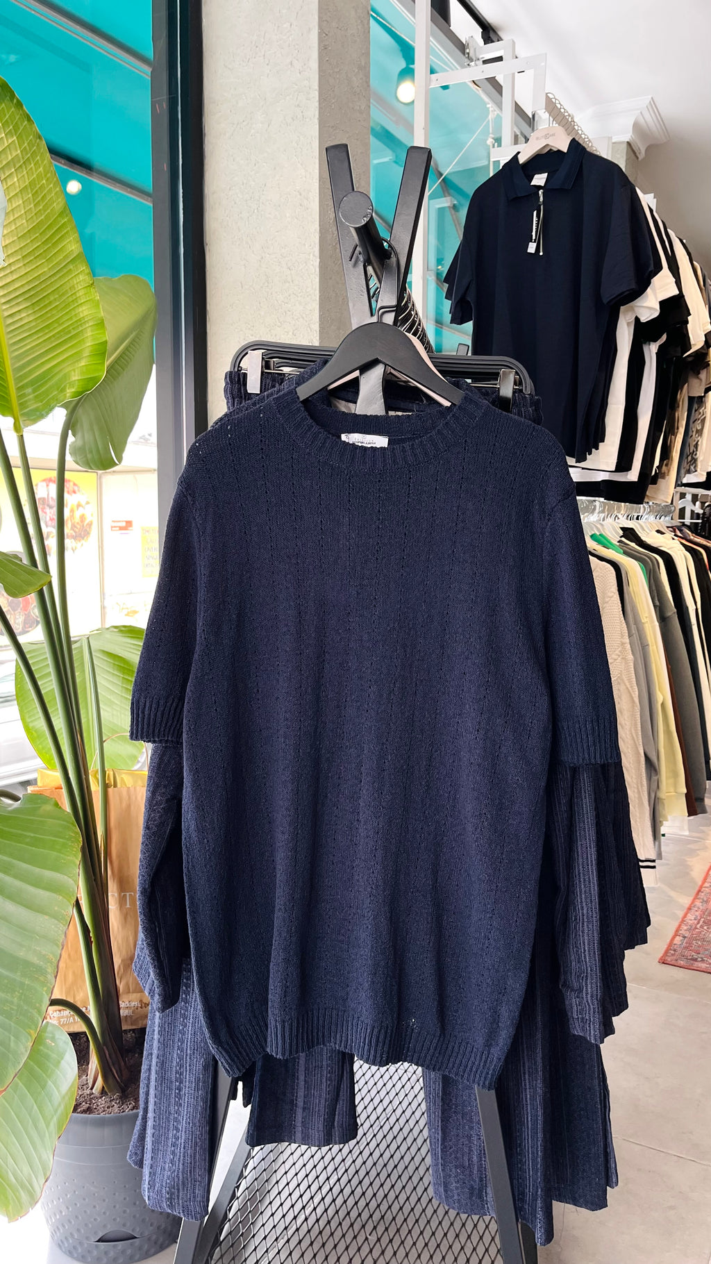 Regular lacivert triko tshirt – Lacivert 9224